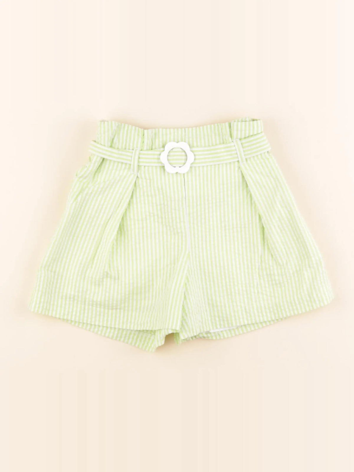Jacadi - short vert, blanc - 5 ans
