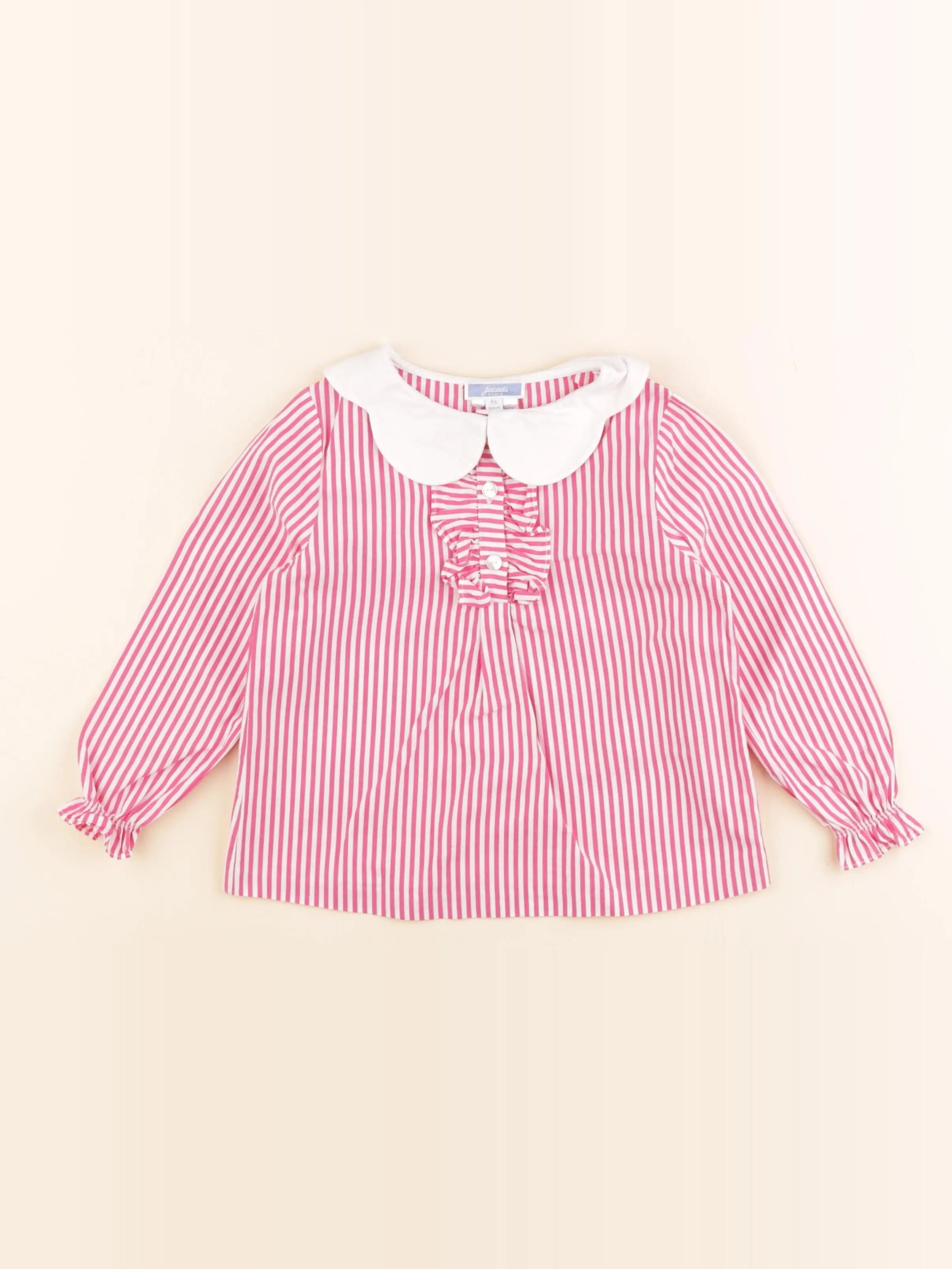 Jacadi - blouse blanc, rose - 4 ans