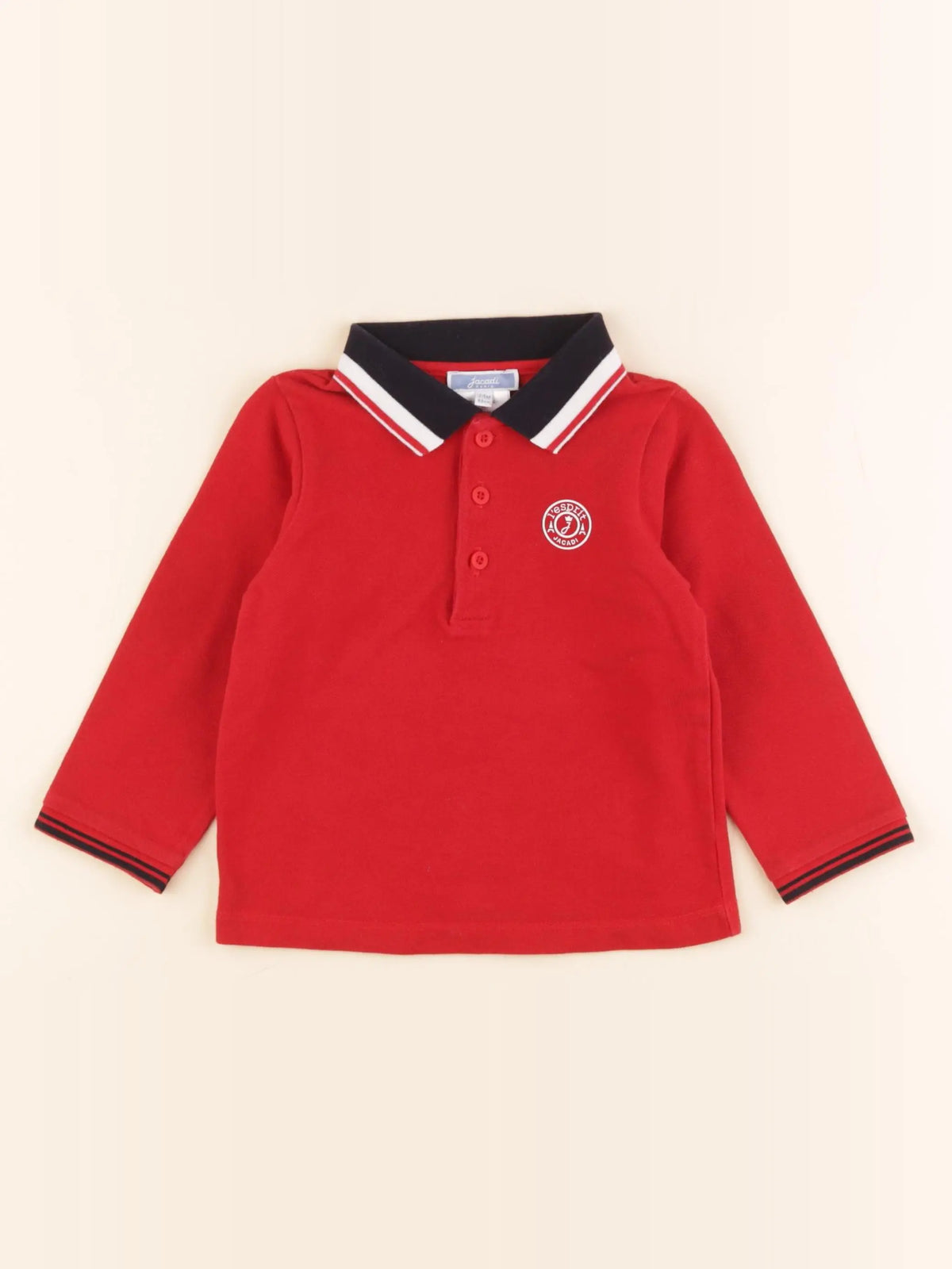 Jacadi - polo rouge - 24 mois