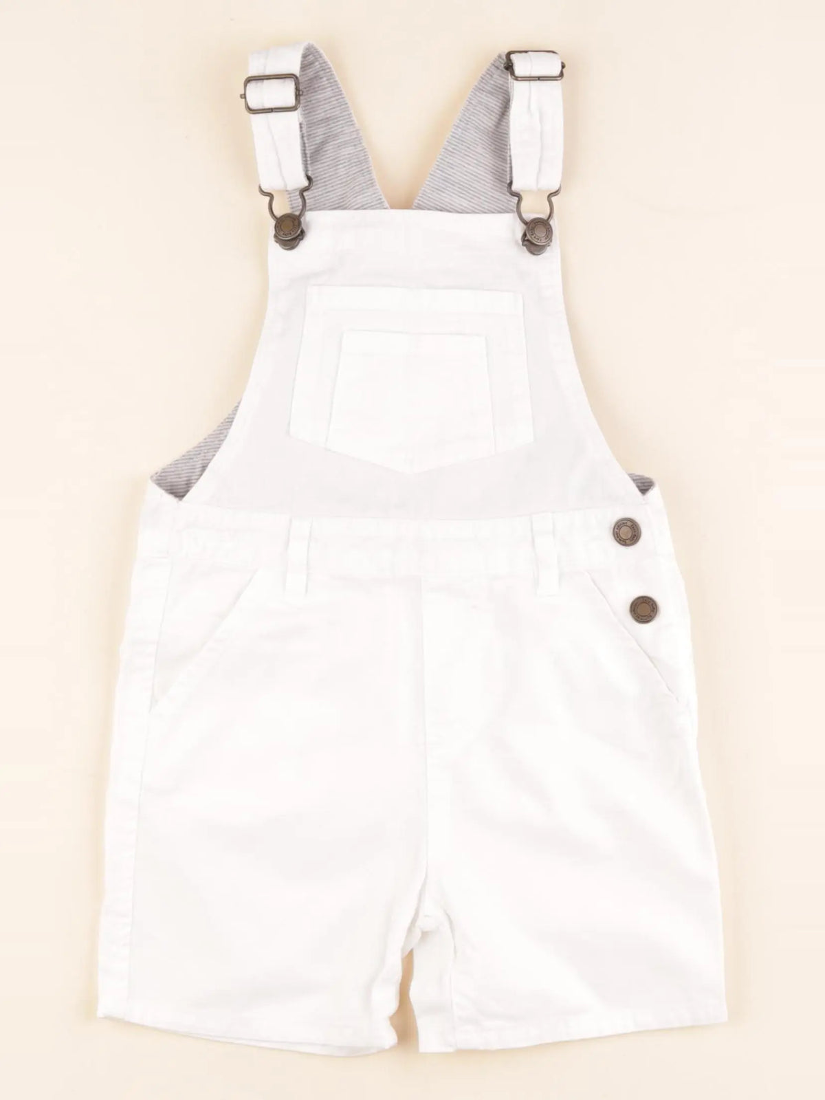Zara - salopette blanc - 18/24 mois