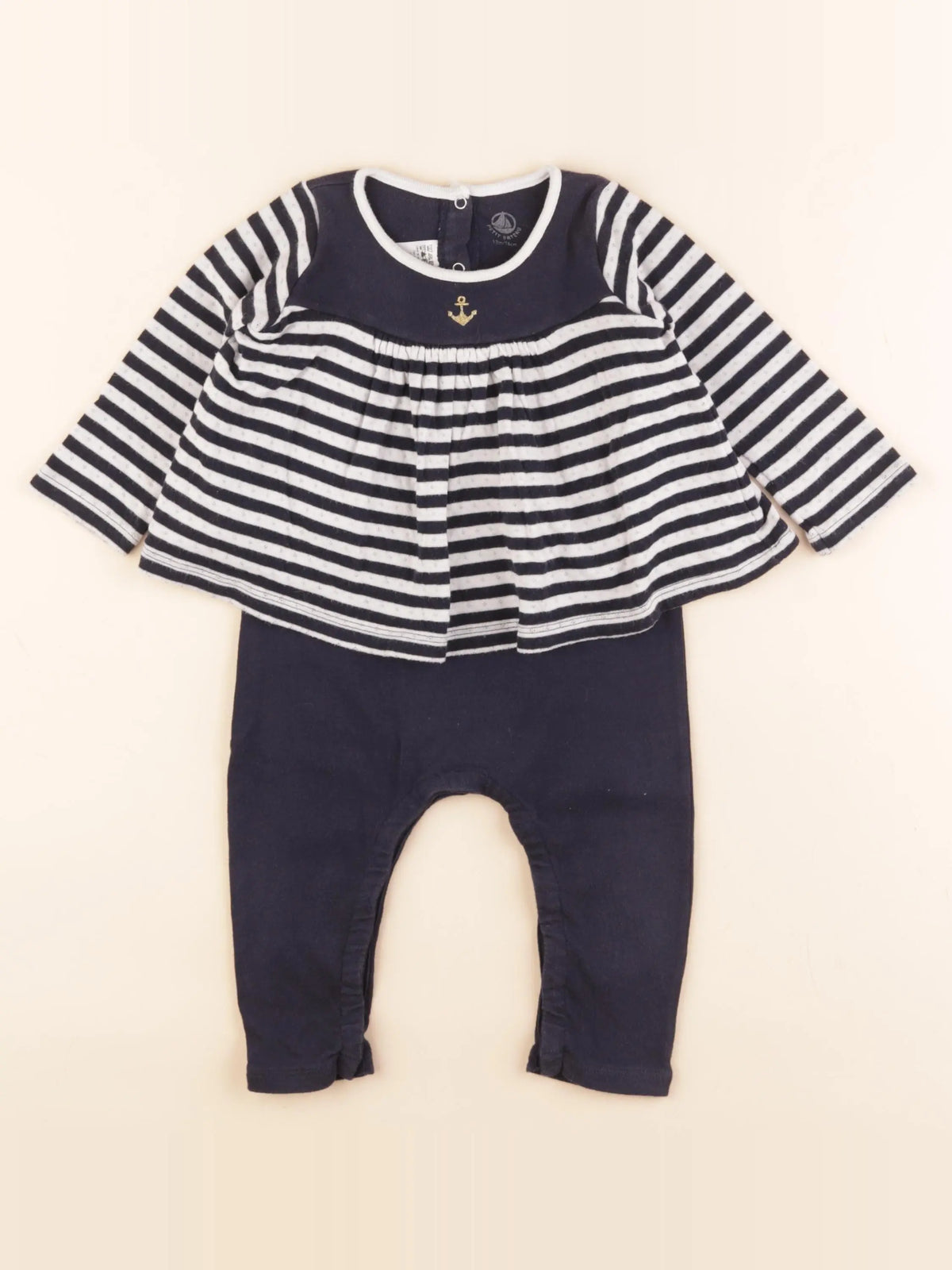 Combinaison bleu, blanc
