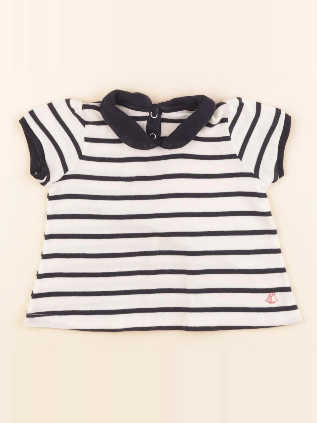 Tee-shirt bleu, blanc