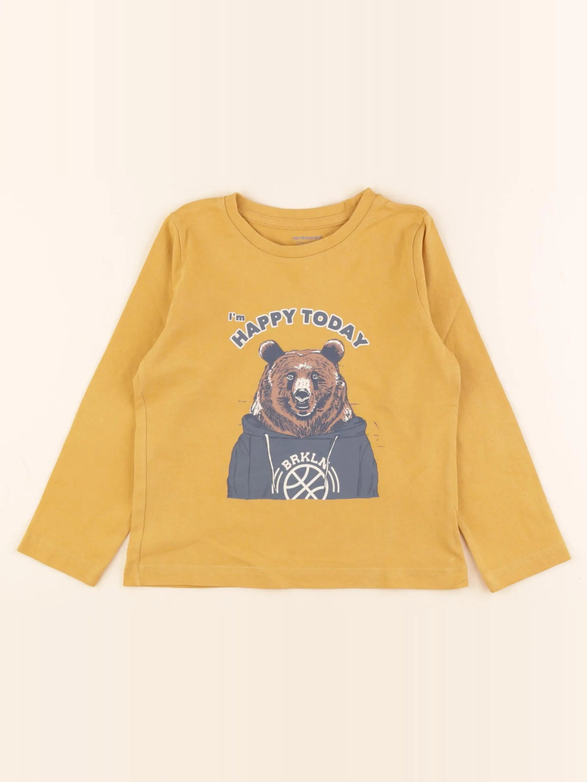 Vertbaudet - tee-shirt jaune - 4 ans