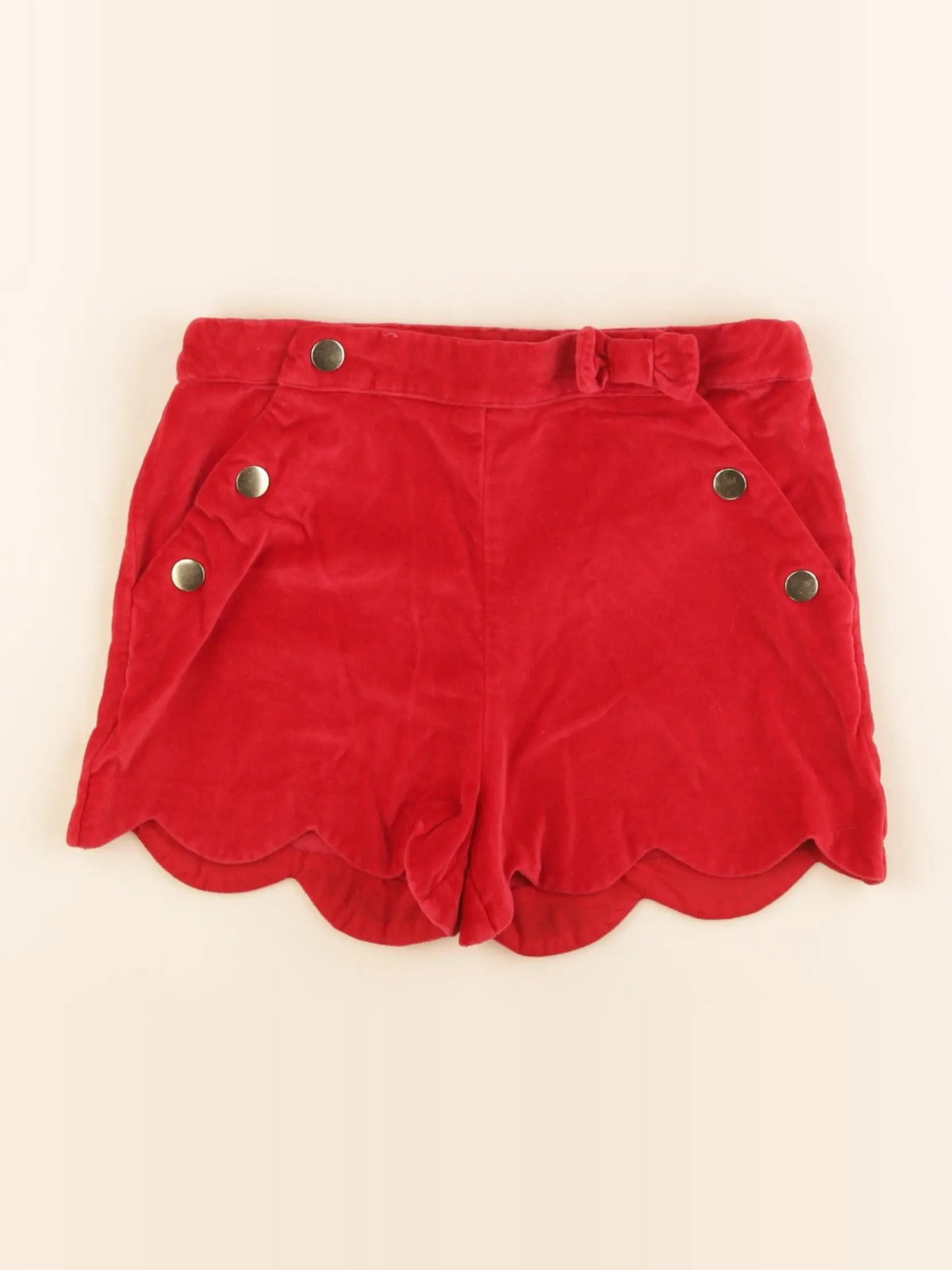 Vertbaudet - short rouge - 8 ans
