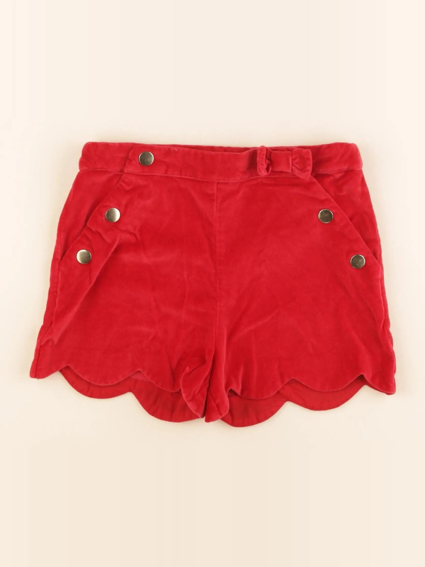 Vertbaudet - short rouge - 8 ans