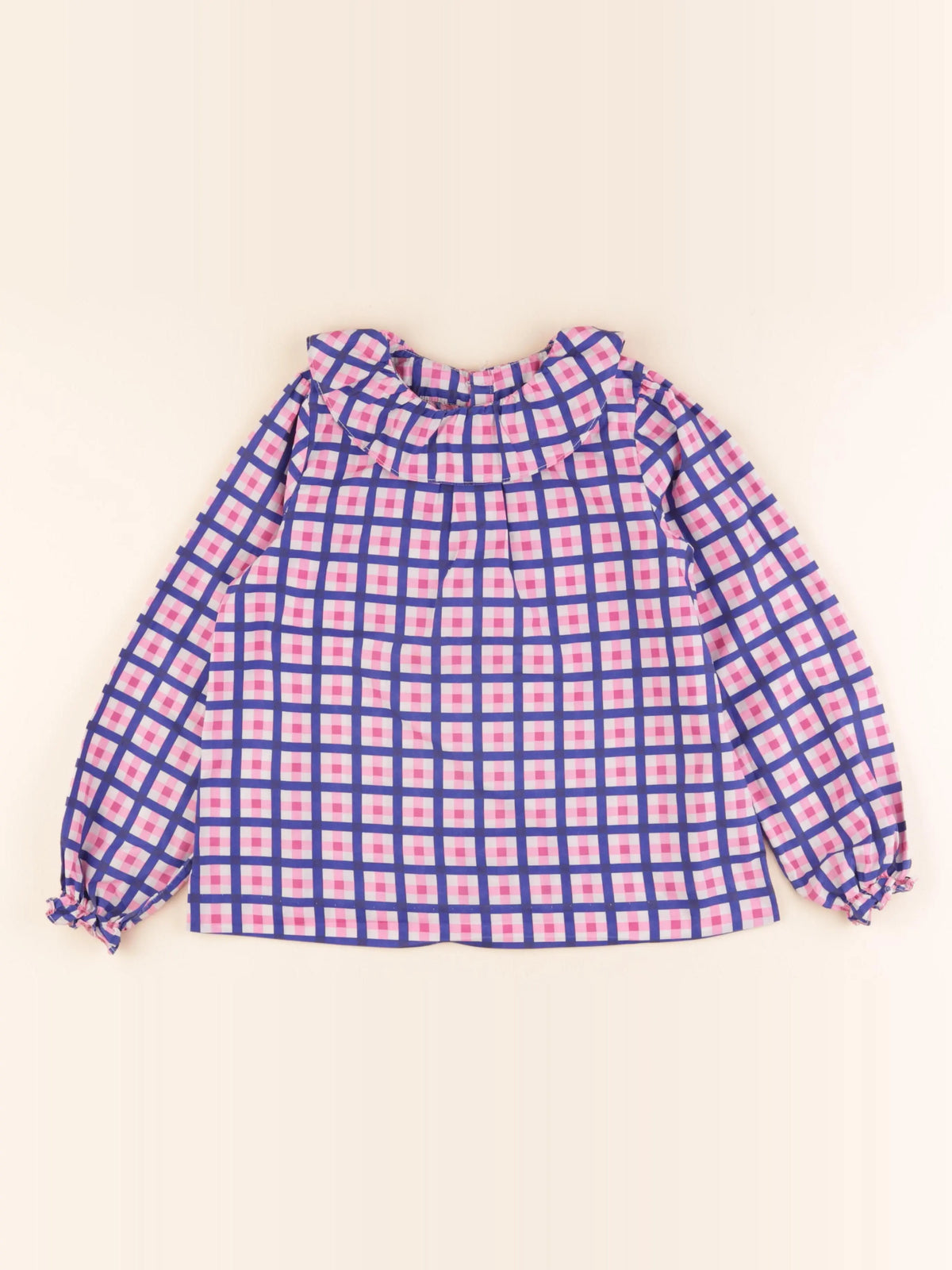 Jacadi - blouse bleu, rose - 8 ans