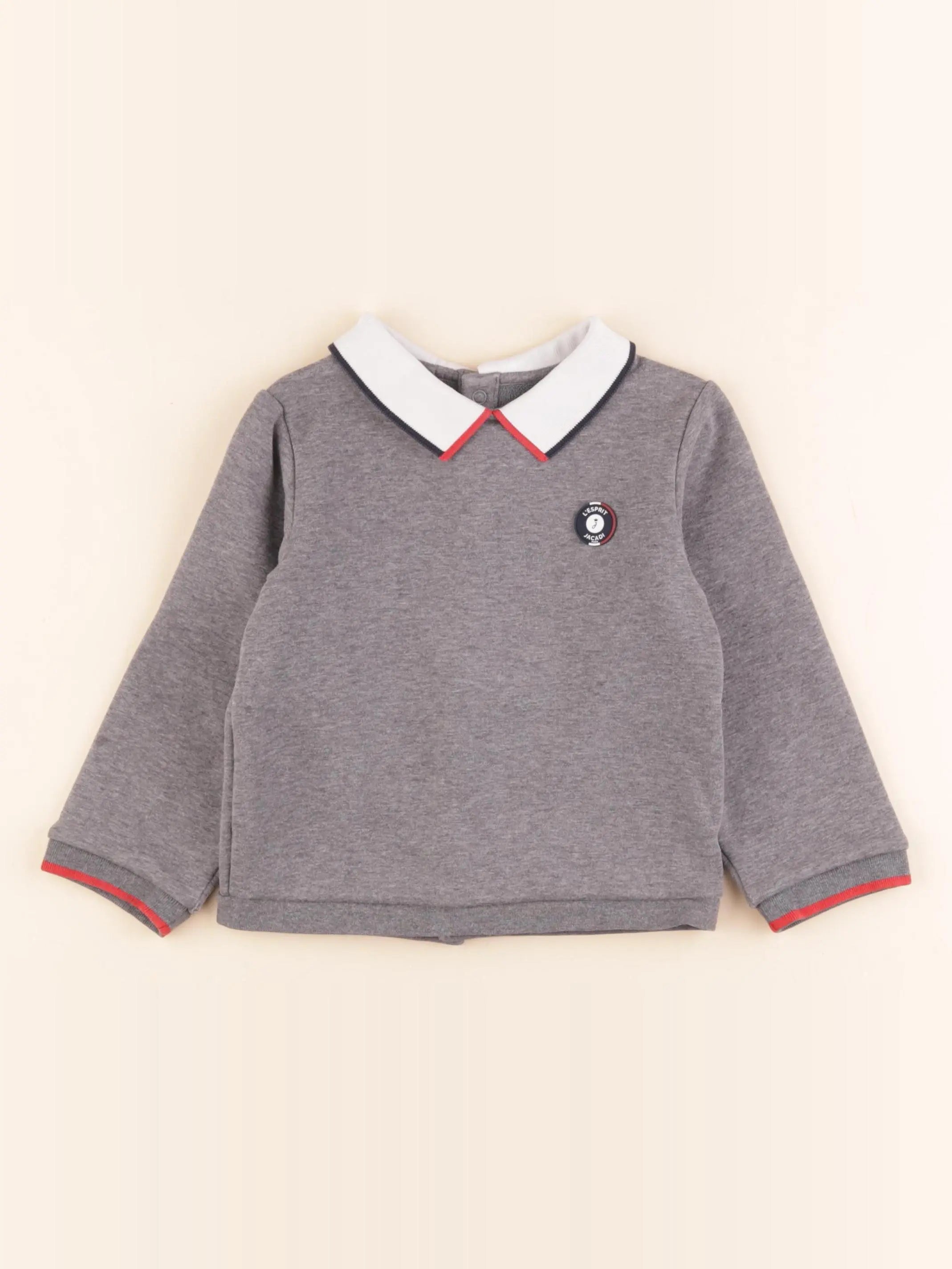 Jacadi - sweat gris - 36 mois