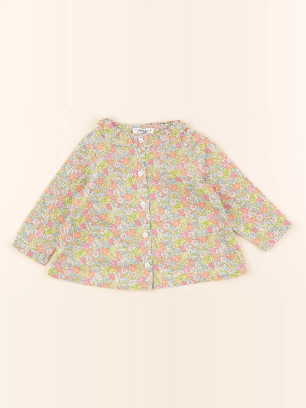 Cyrillus - blouse multicolore - 9 mois