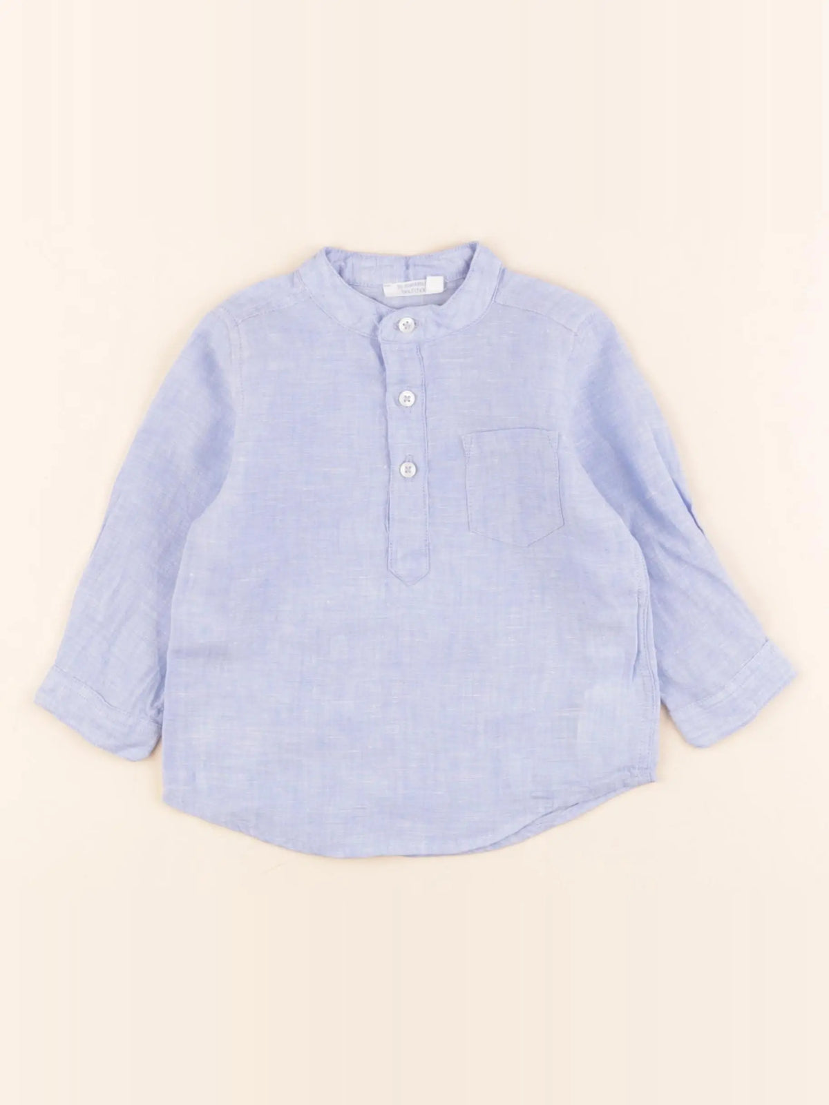 Boutchou - chemise bleu - 9 mois