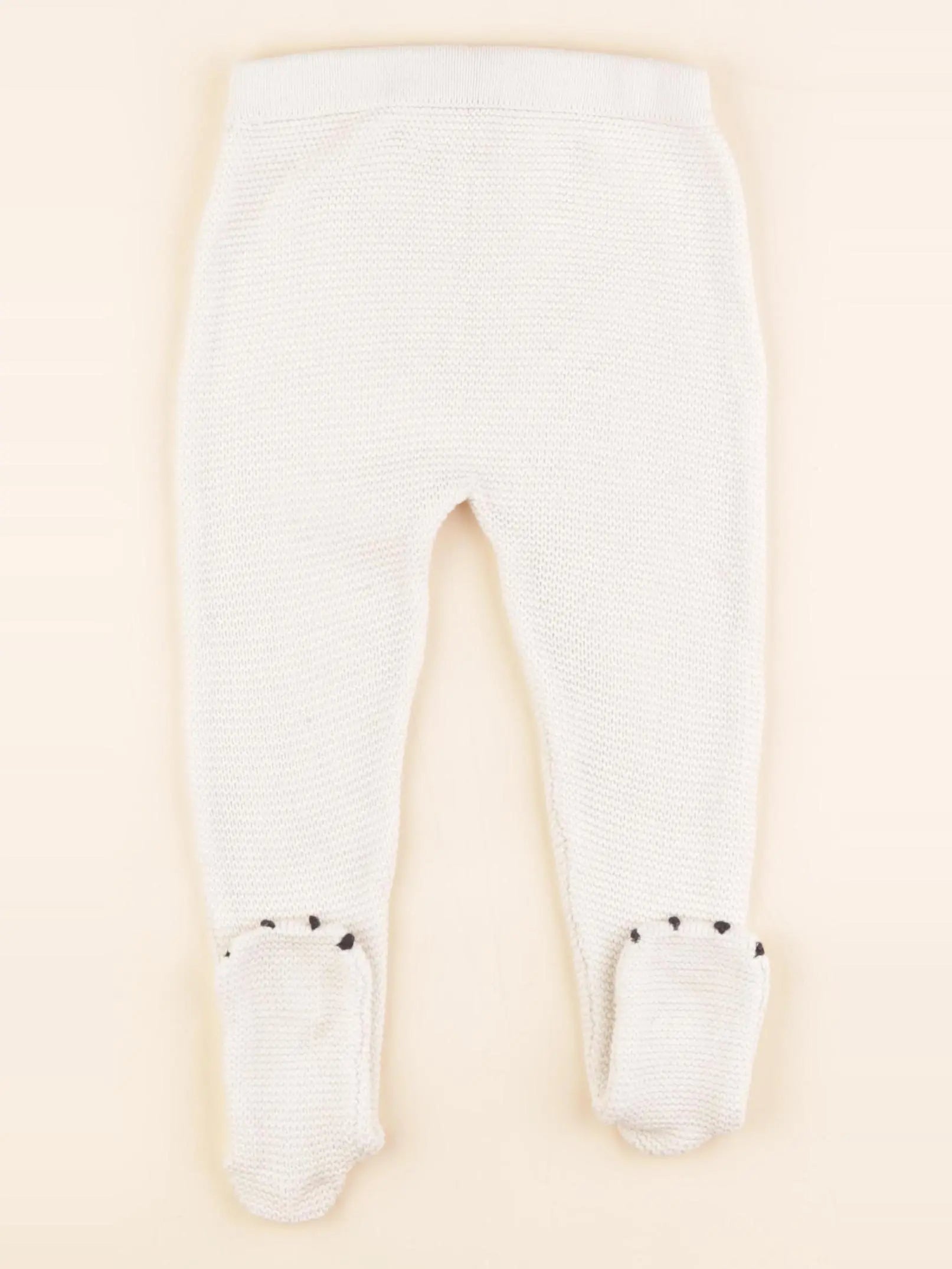 Monoprix - legging beige - 12/18 mois