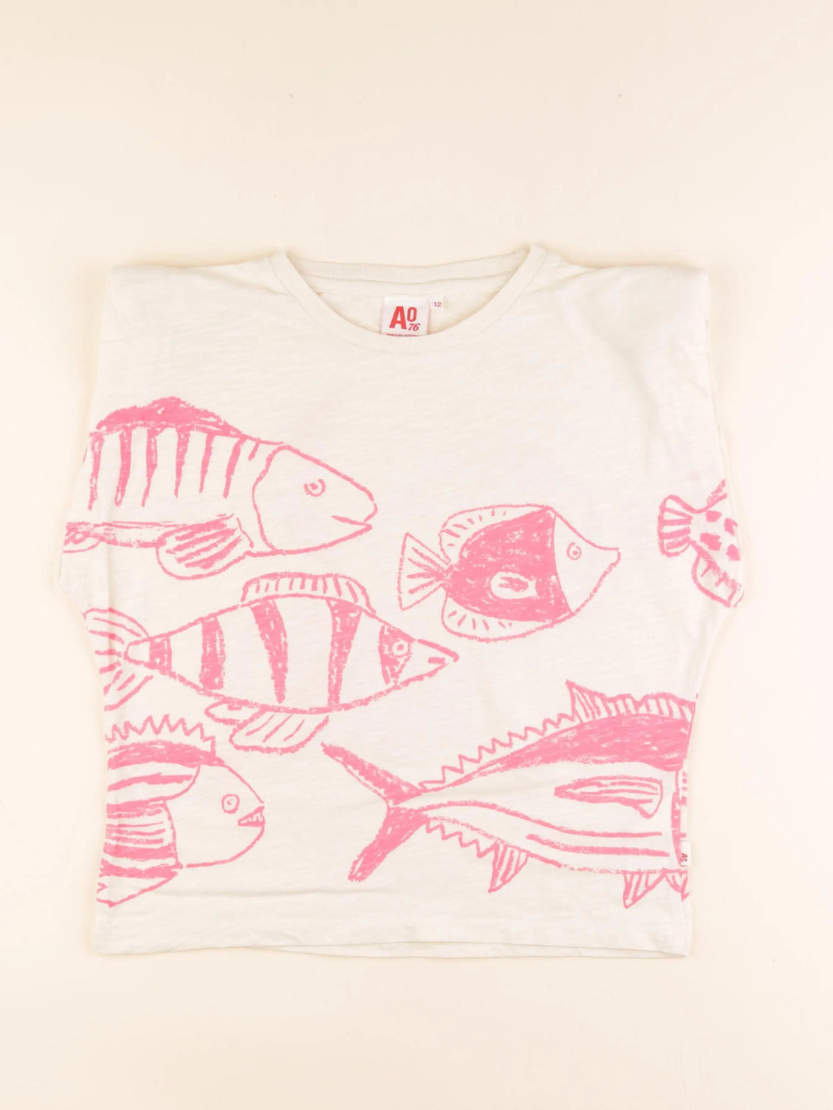 American Outfitters - tee-shirt beige - 12 ans