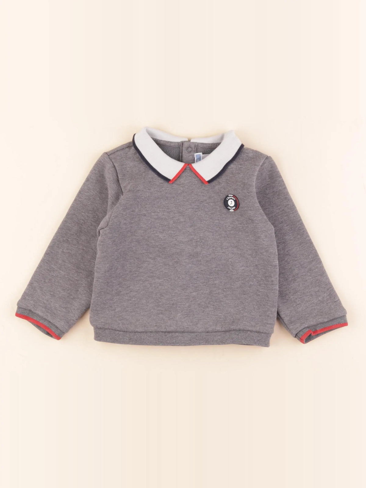 Jacadi - sweat gris - 24 mois