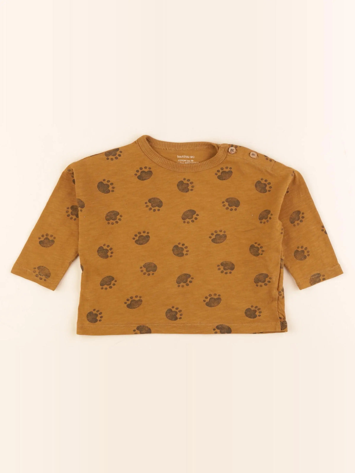 Boutchou - tee-shirt marron - 9 mois