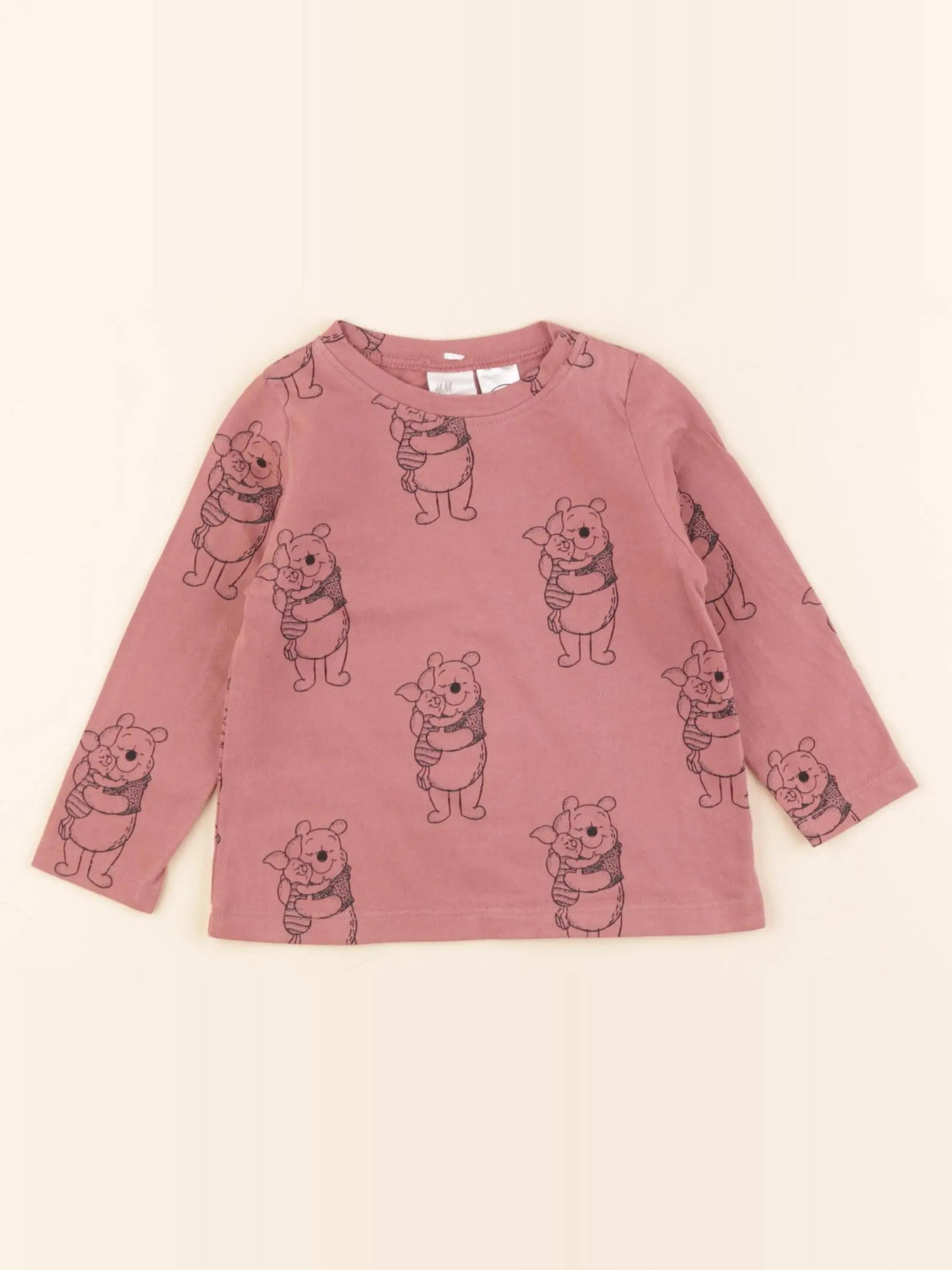 H&M - tee-shirt rose - 6/9 mois