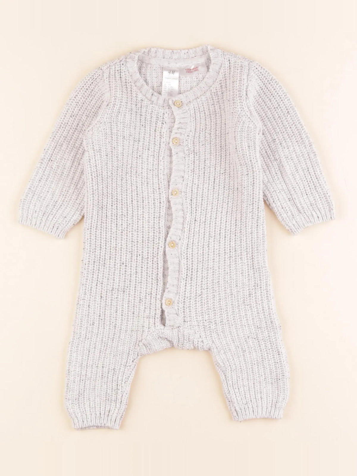 H&M - combinaison gris - 2/4 mois