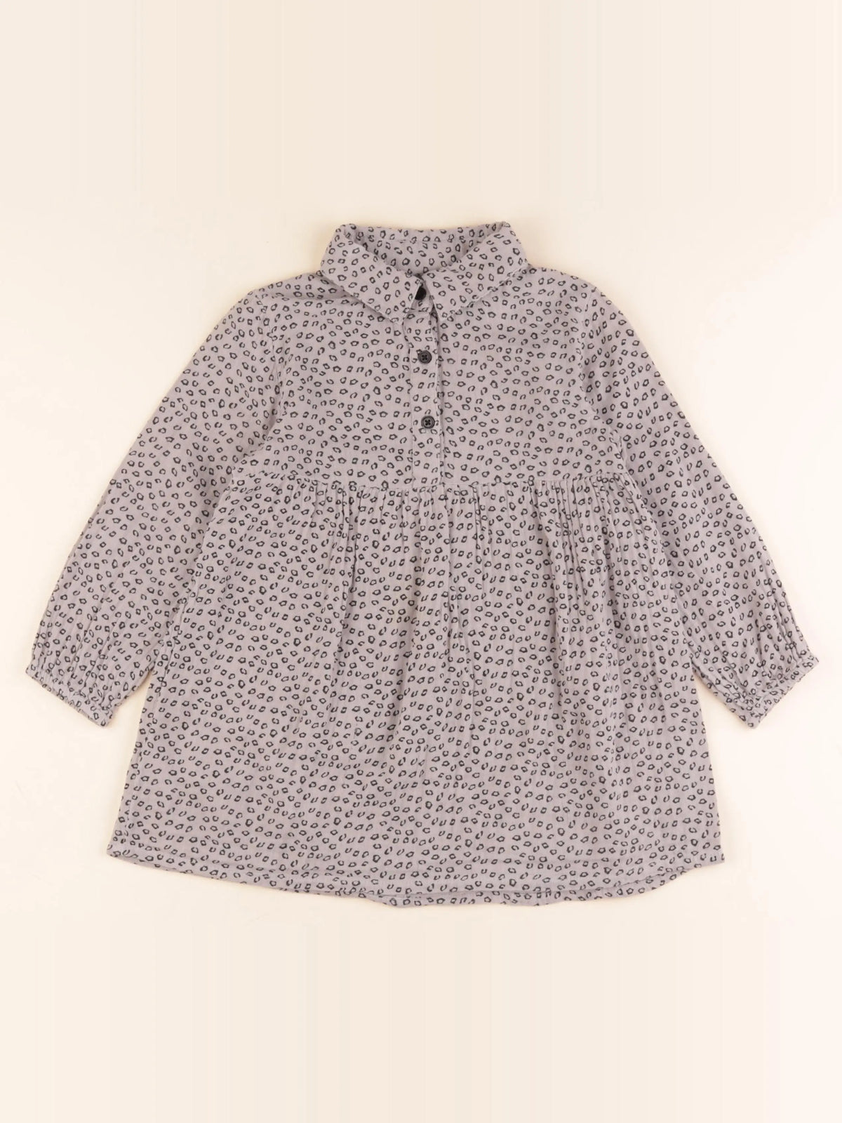 Mango - robe gris - 3/4 ans