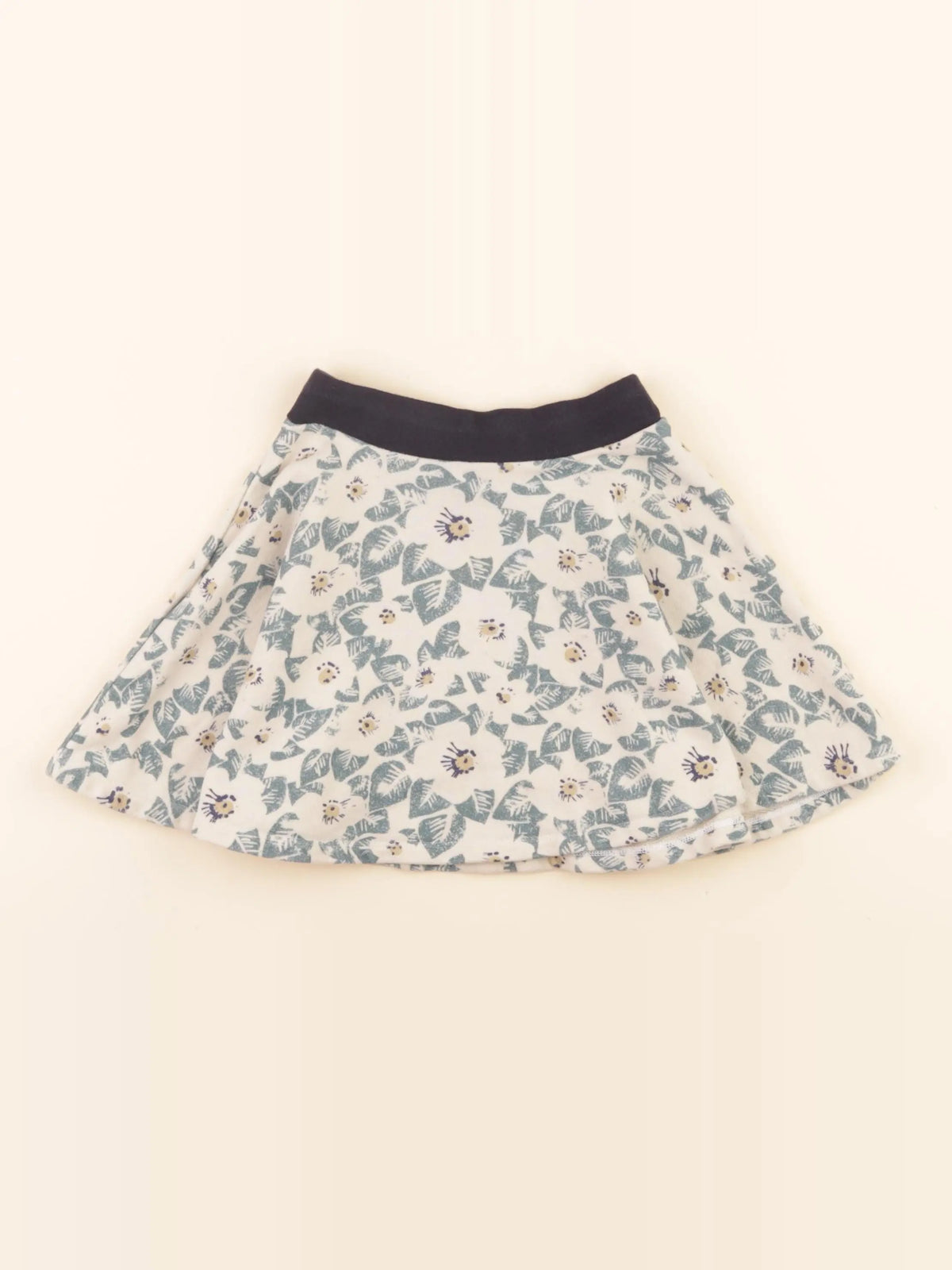 Jupe bleu, beige