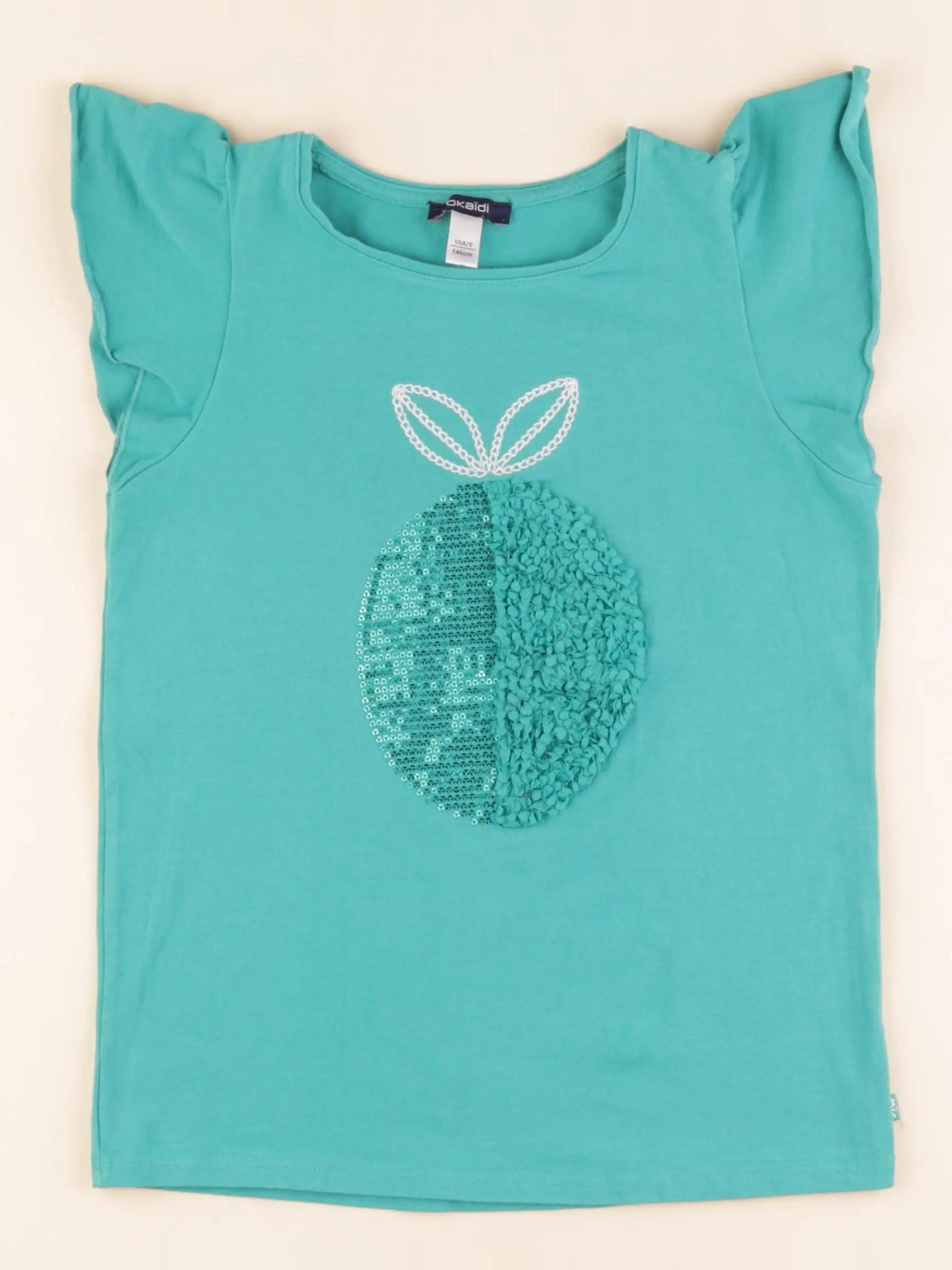 Okaidi - tee-shirt bleu - 10 ans