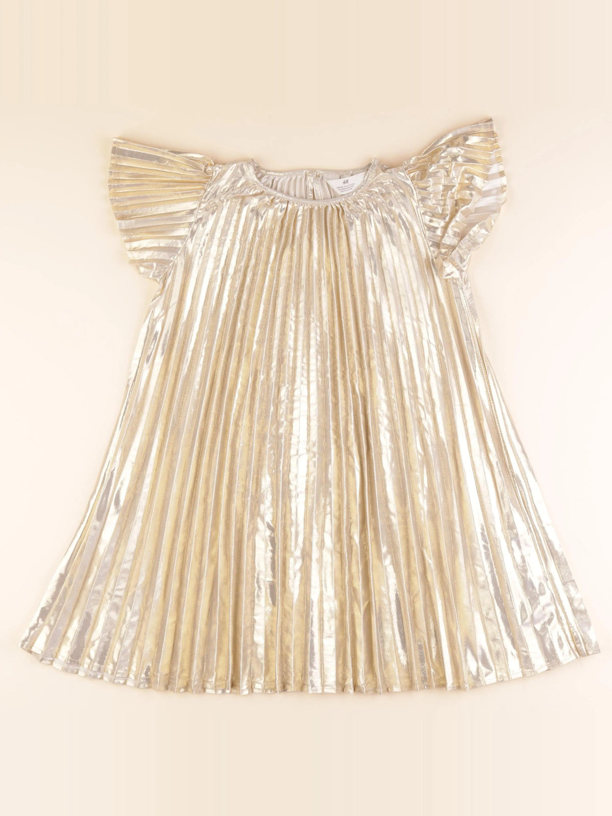 H&M - robe or - 9/10 ans