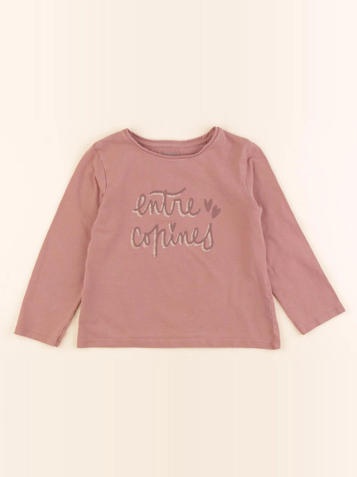 Vertbaudet - tee-shirt rose - 5 ans