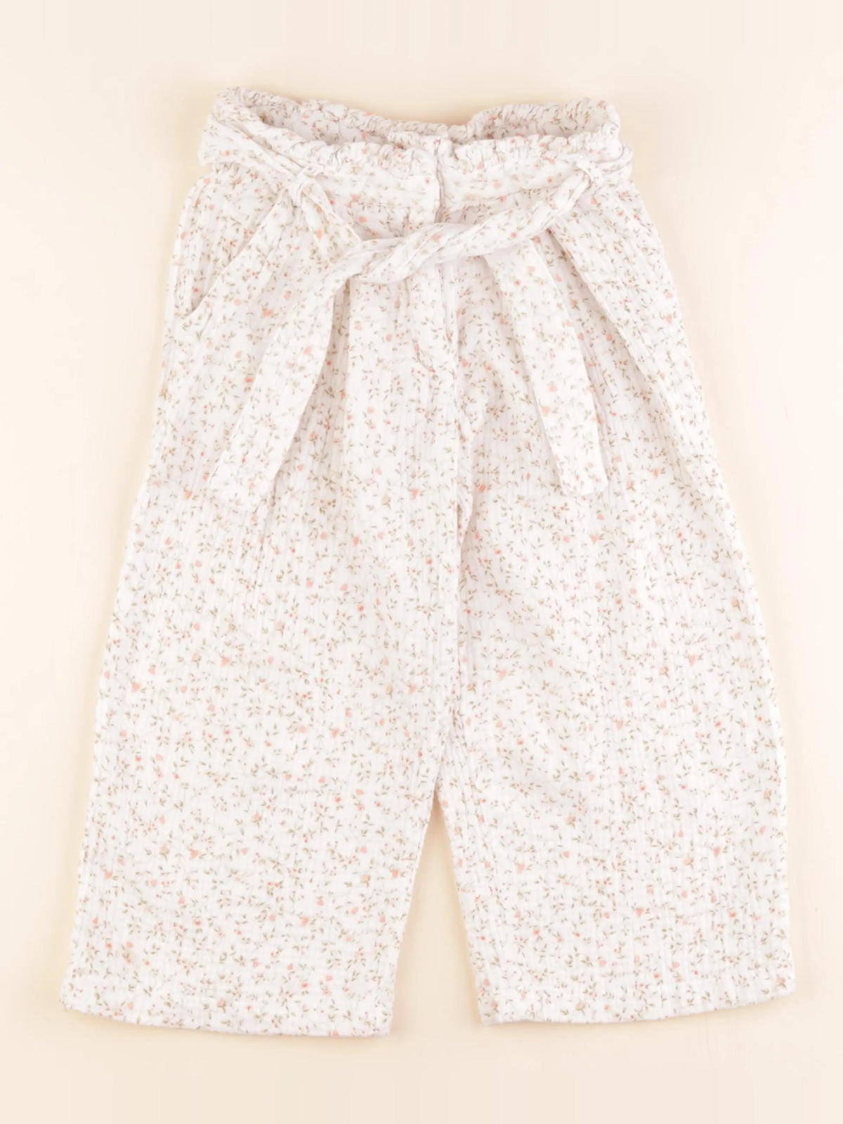Vertbaudet - pantalon blanc - 6 ans