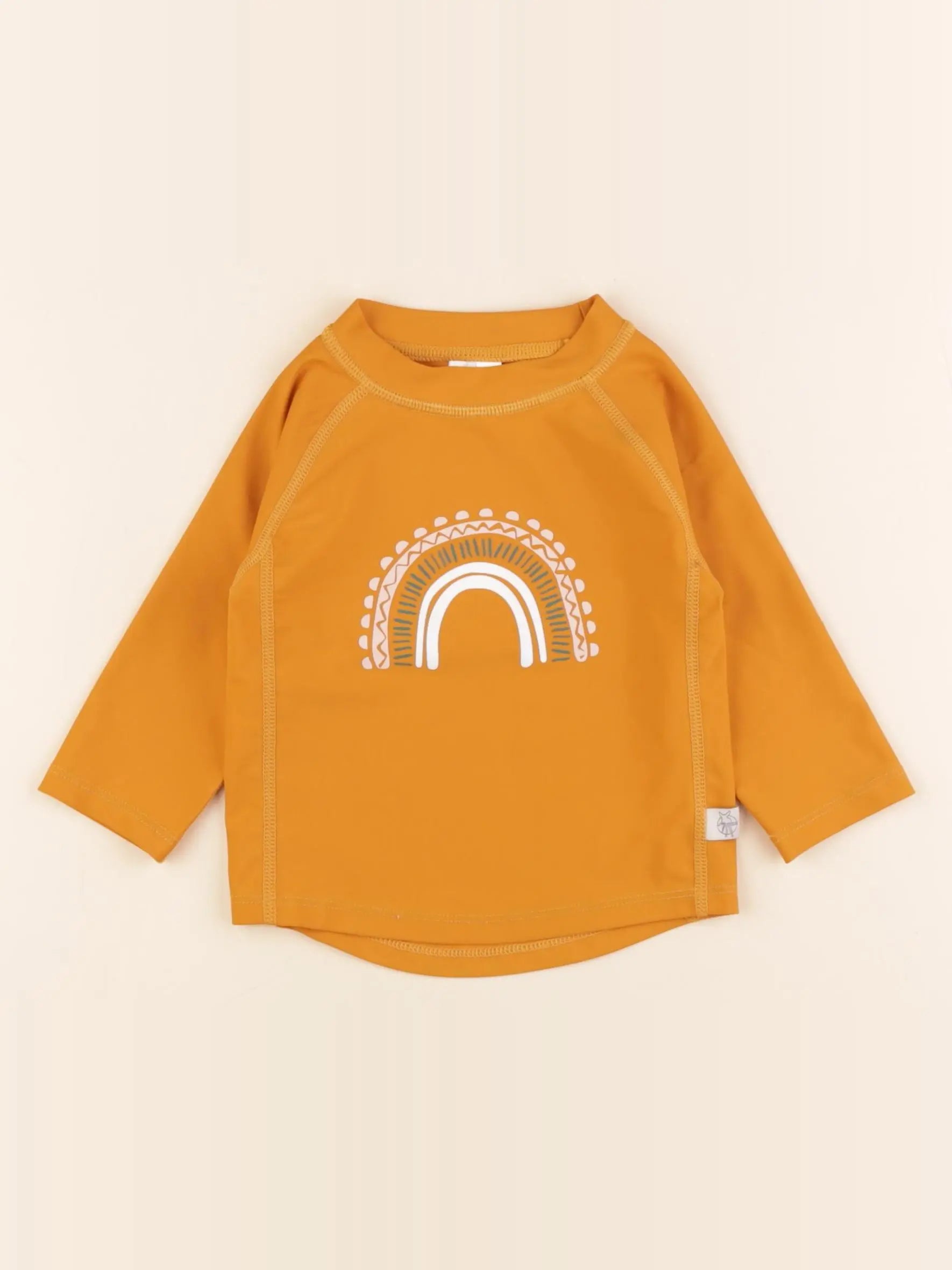 Lassig - tee-shirt de bain jaune - 3/6 mois