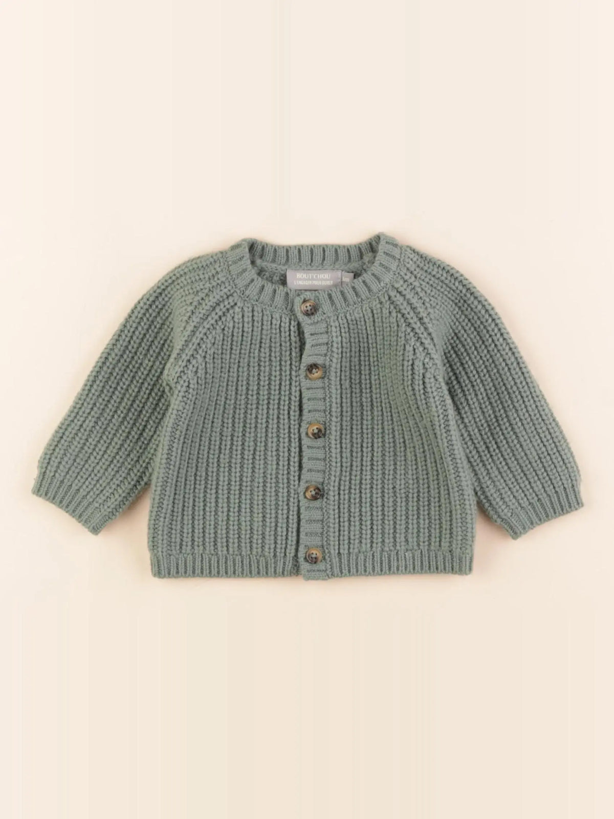Boutchou - gilet vert - 3 mois