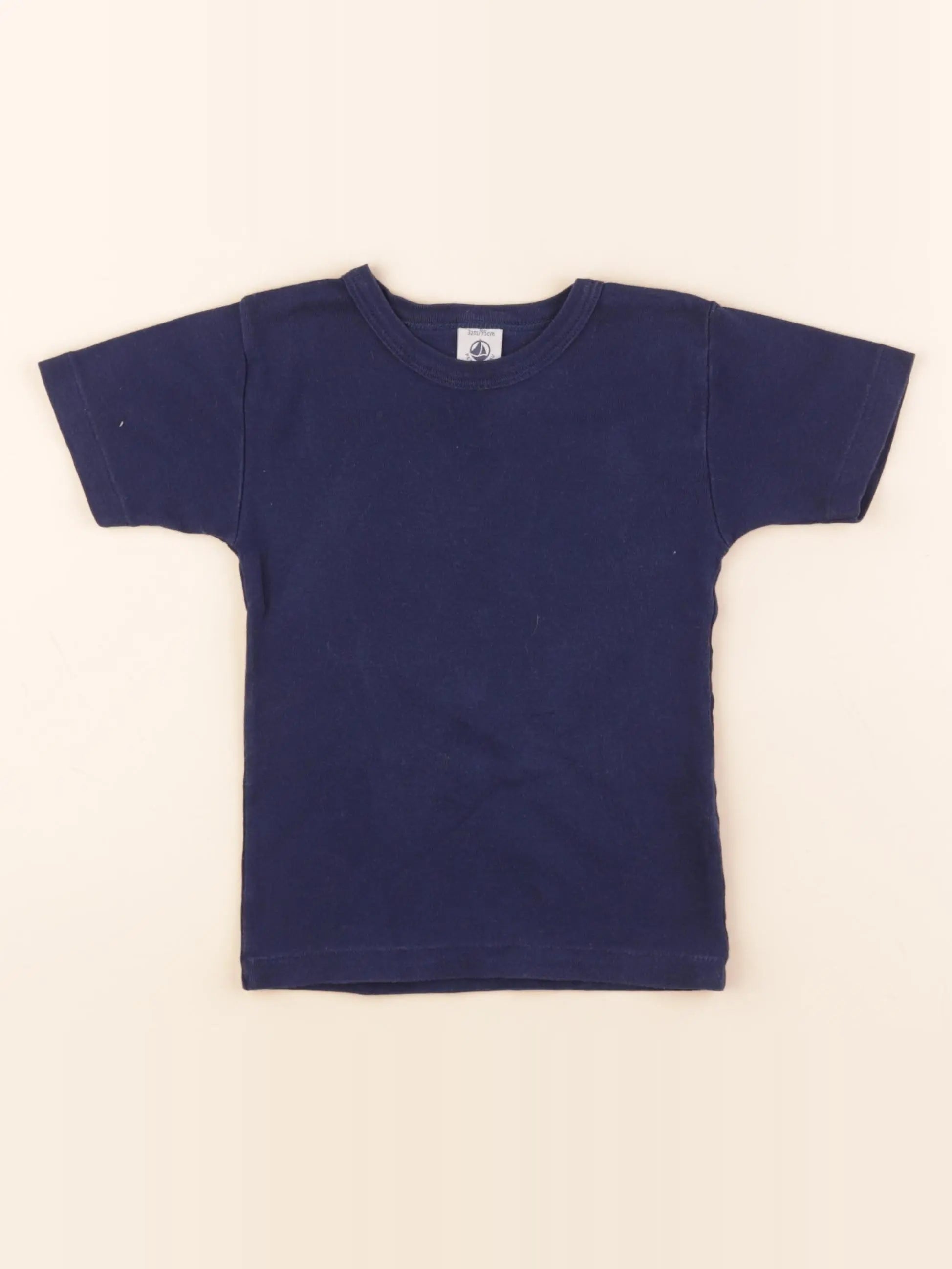 Petit Bateau - maillot de corps bleu - 3 ans