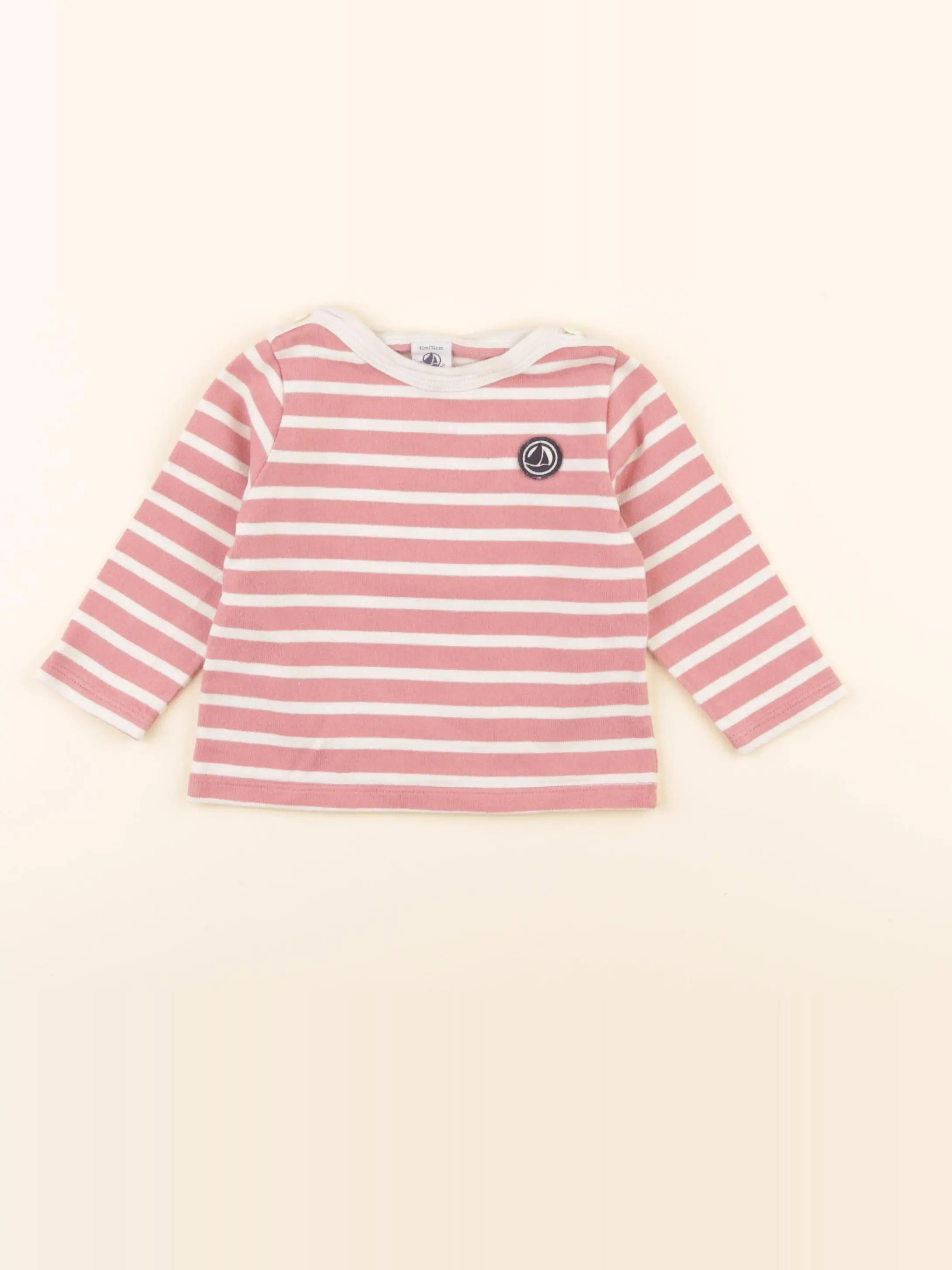 Tee-shirt beige, rose