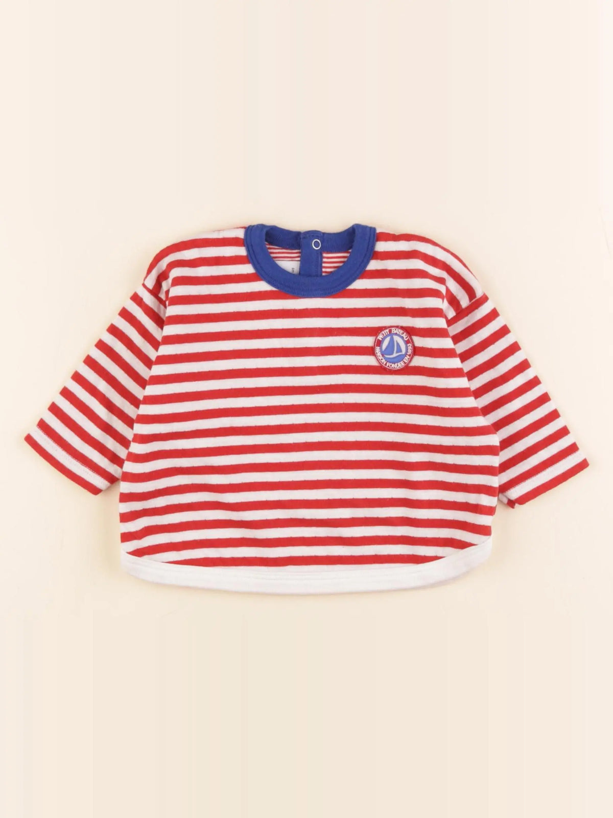 Petit Bateau - tee-shirt rouge - 6 mois