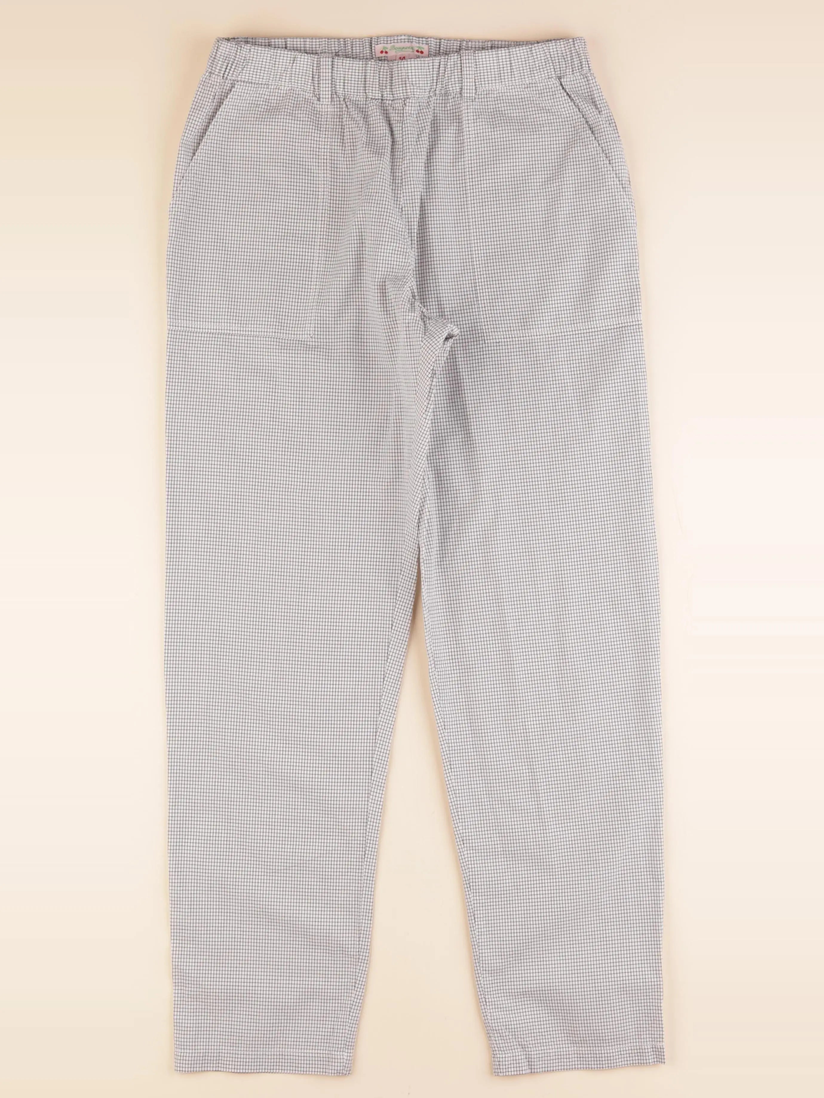 Bonpoint - pantalon blanc, noir - 14 ans