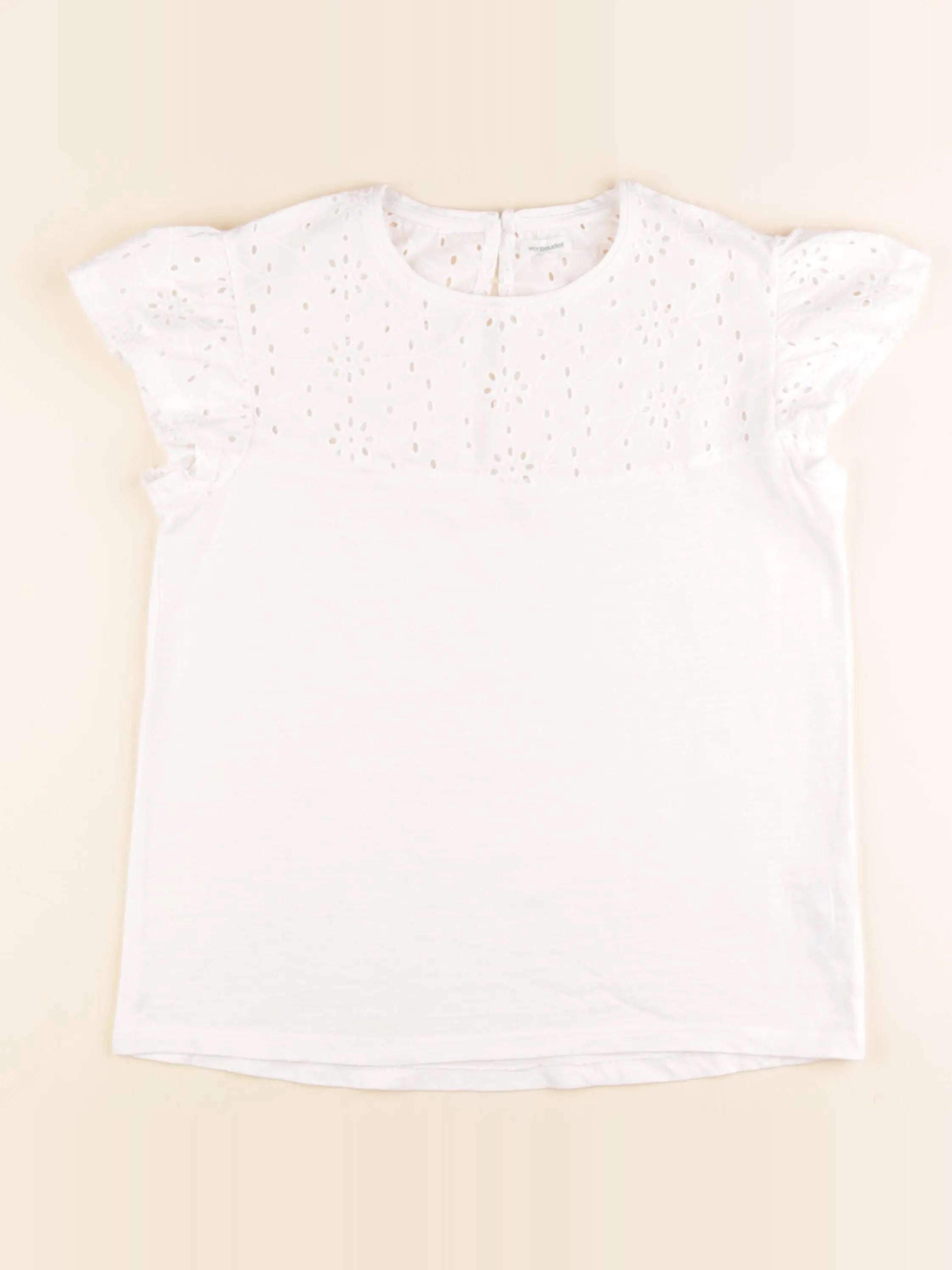 Vertbaudet - tee-shirt blanc - 14 ans