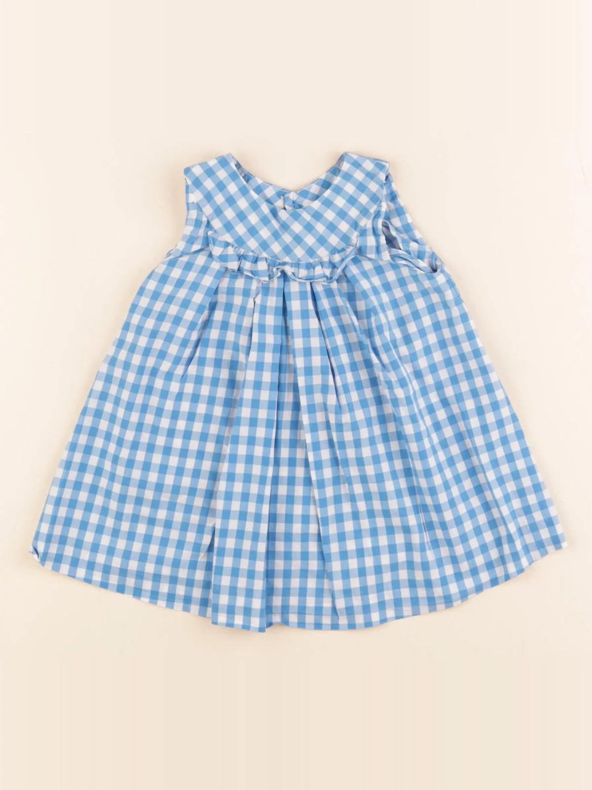 Jacadi - robe bleu, blanc - 6 mois
