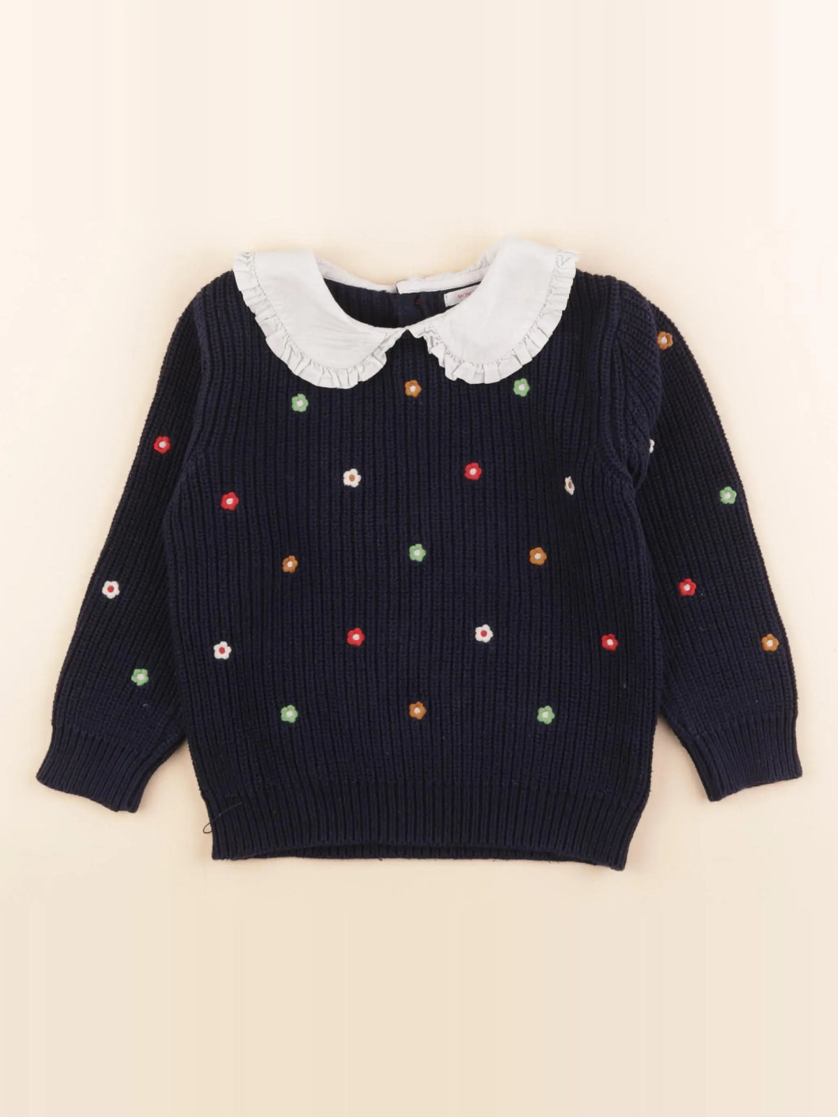 Monoprix - pull bleu - 5 ans