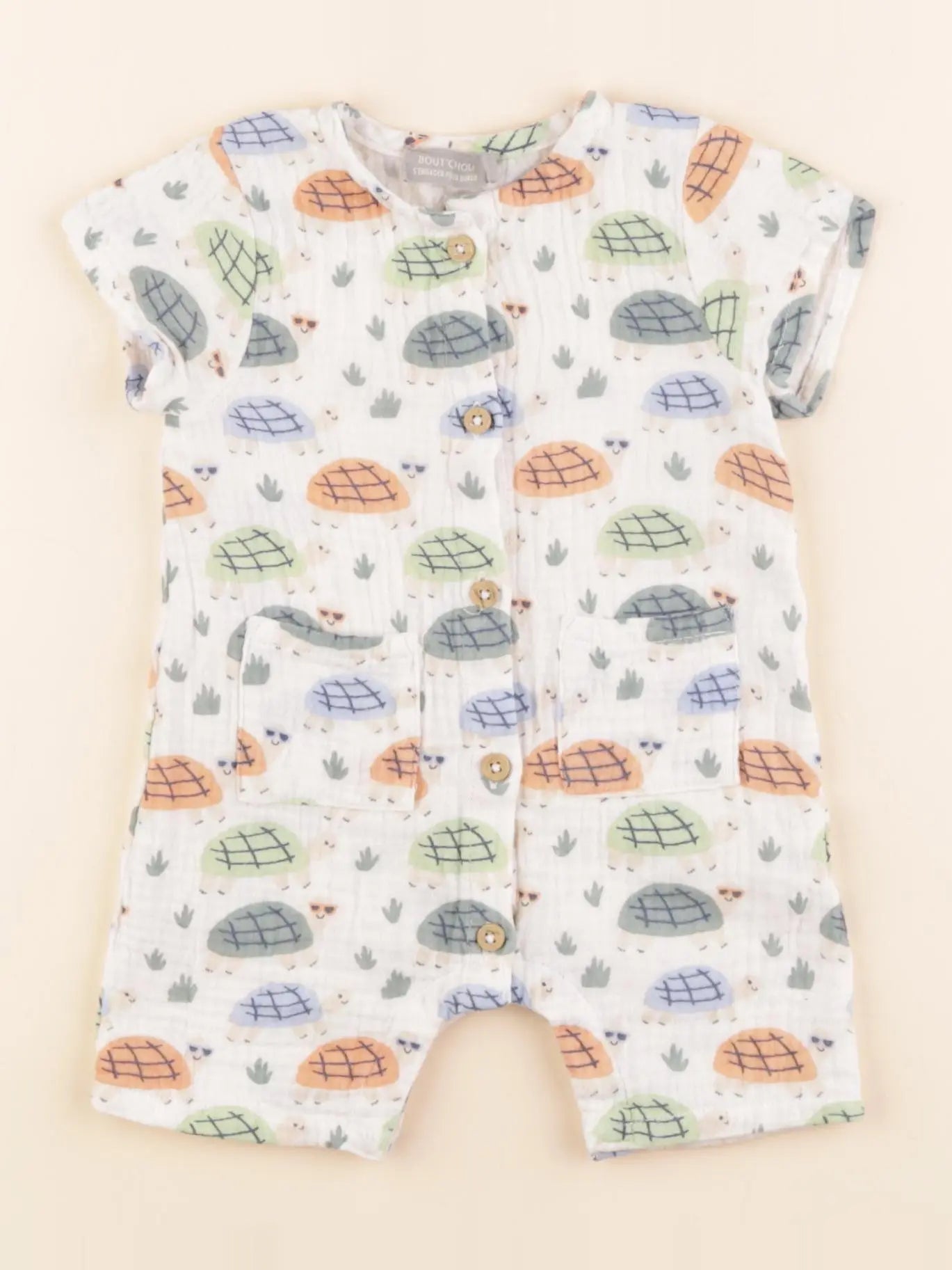 Boutchou - combinaison multicolore - 3 mois