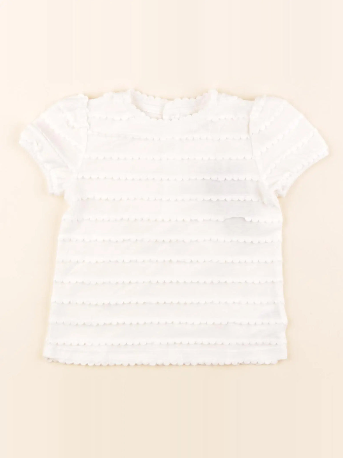 Boutchou - tee-shirt coton beige - 12 mois