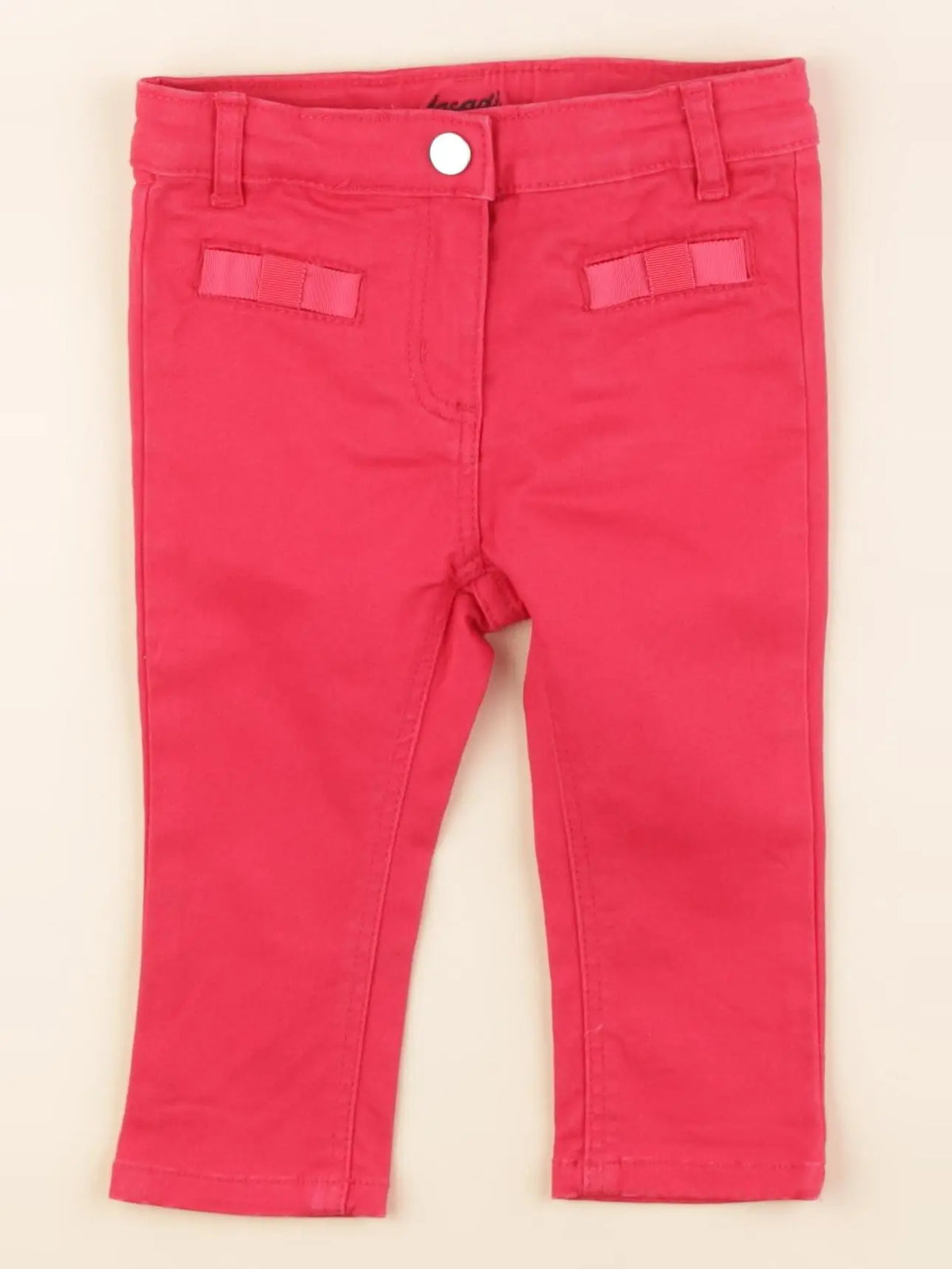 Jacadi - pantalon rose - 12 mois