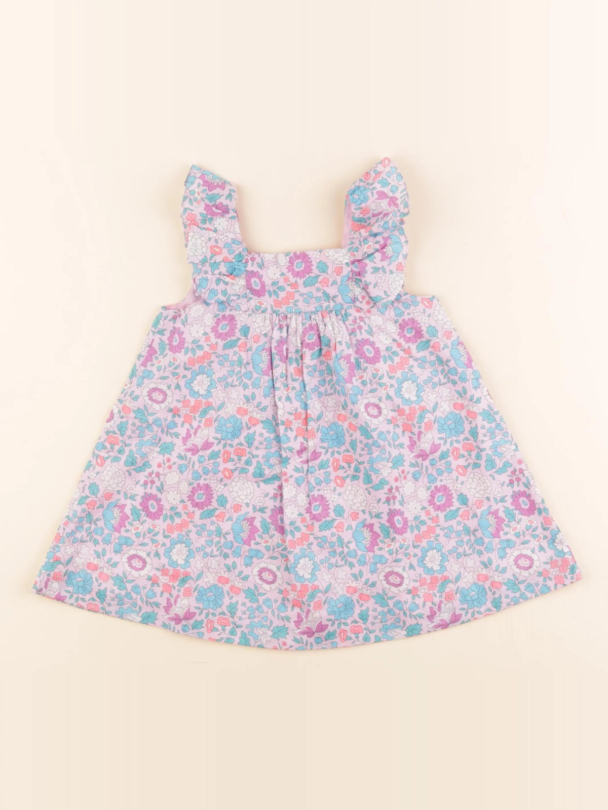 Jacadi - robe liberty violet - 12 mois