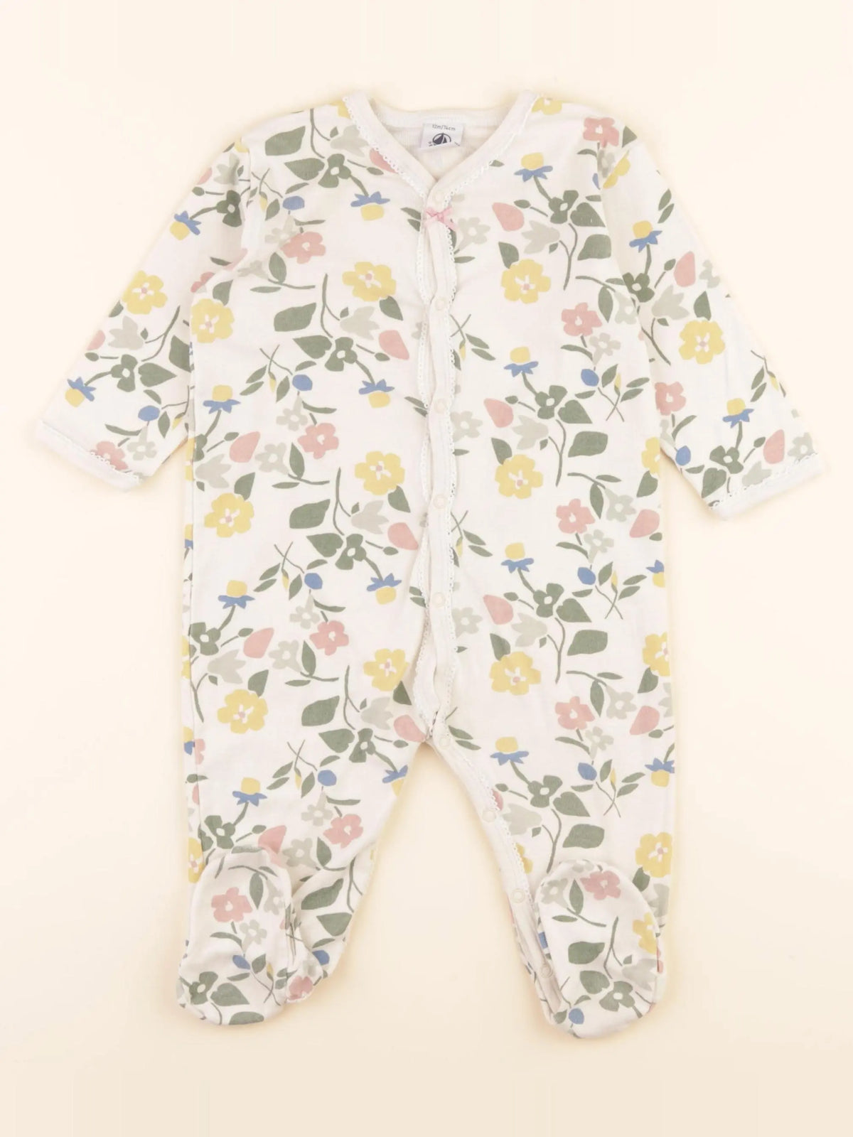 Pyjama coton beige