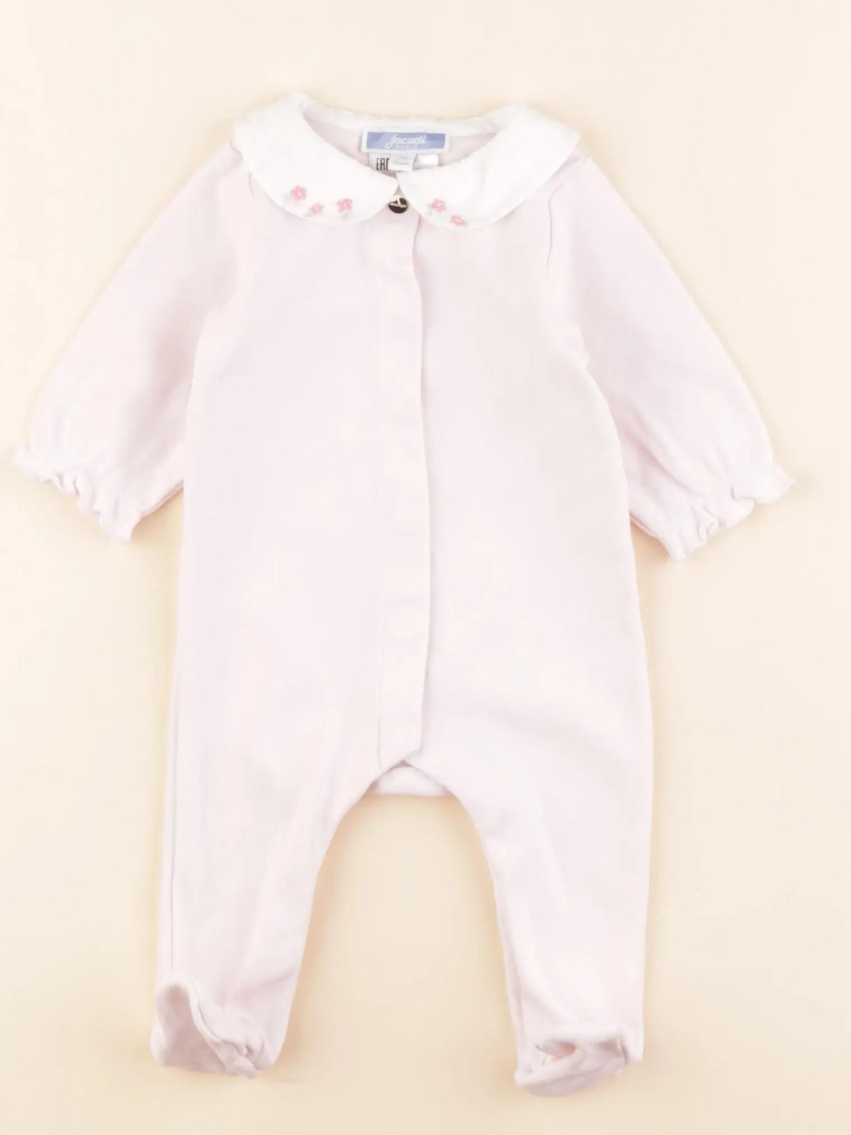 Jacadi - pyjama coton rose - 3 mois