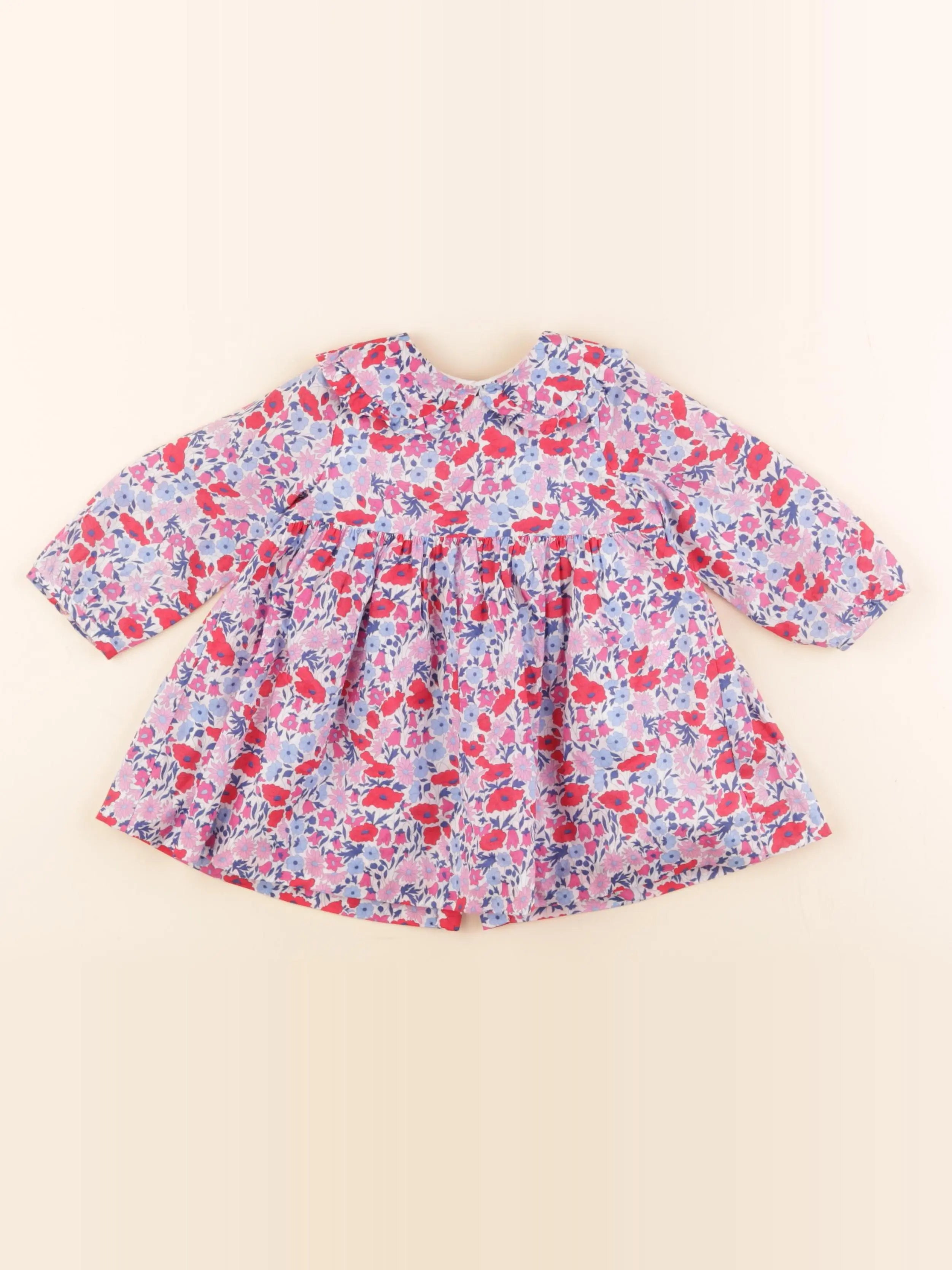 Jacadi - robe liberty multicolore - 12 mois