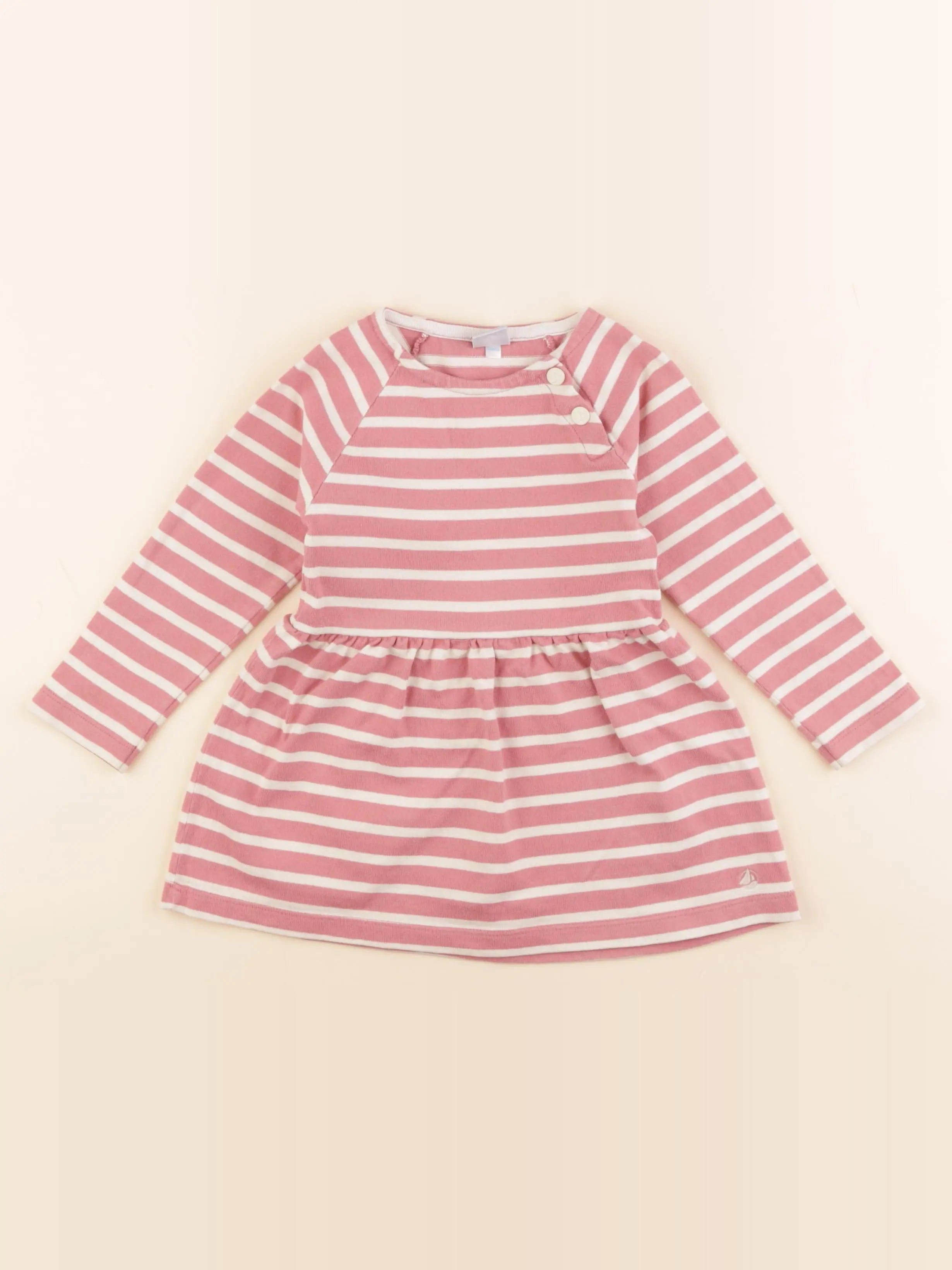 Petit Bateau - robe rose - 3 ans