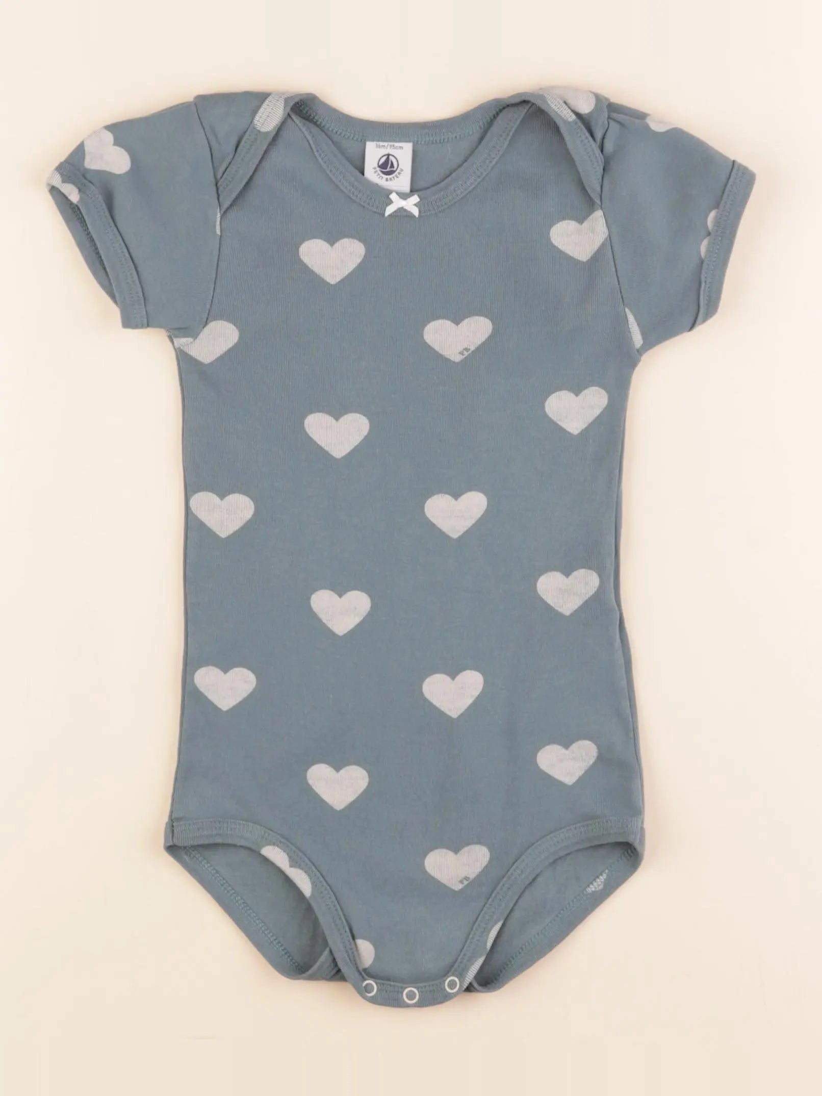 Petit Bateau - body vert - 36 mois