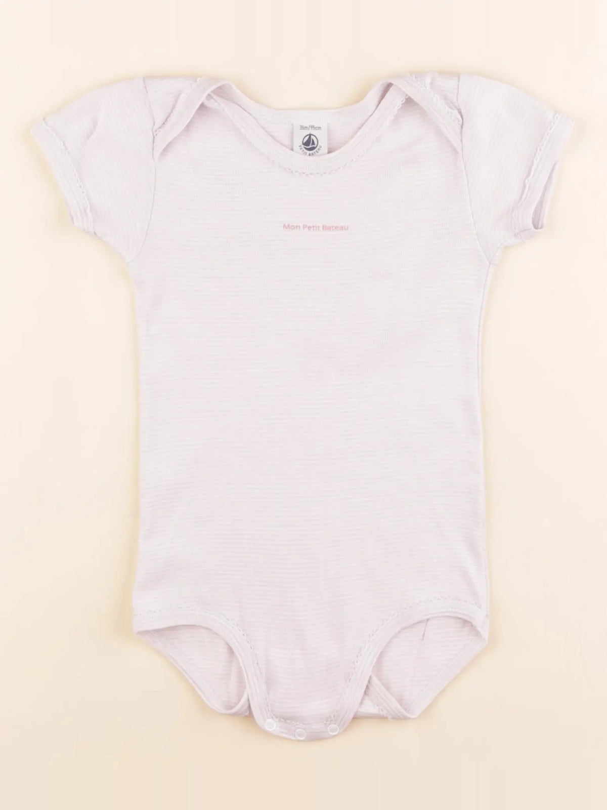 Petit Bateau - body violet - 36 mois