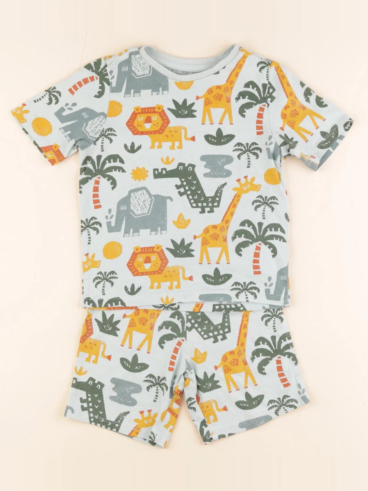 Vertbaudet - pyjama coton vert - 4 ans