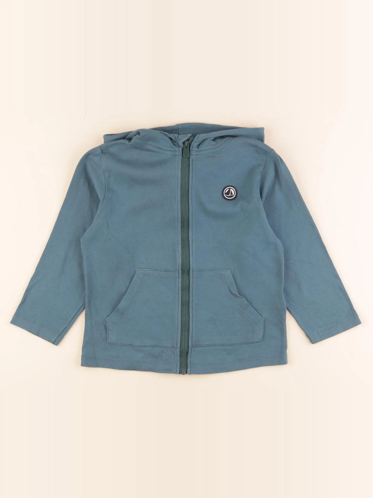 Petit Bateau - sweat vert - 4 ans