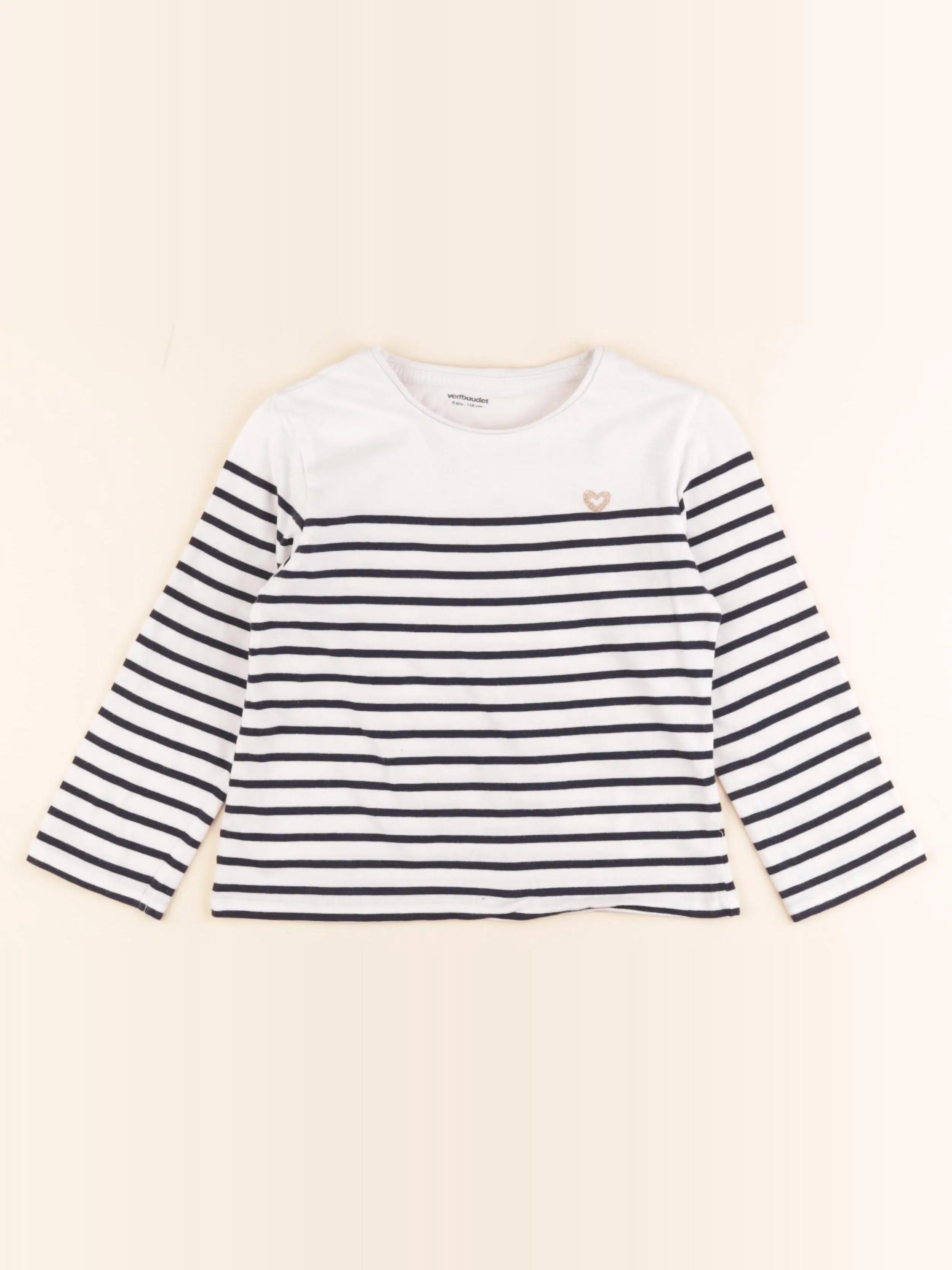 Vertbaudet - tee-shirt bleu - 6 ans