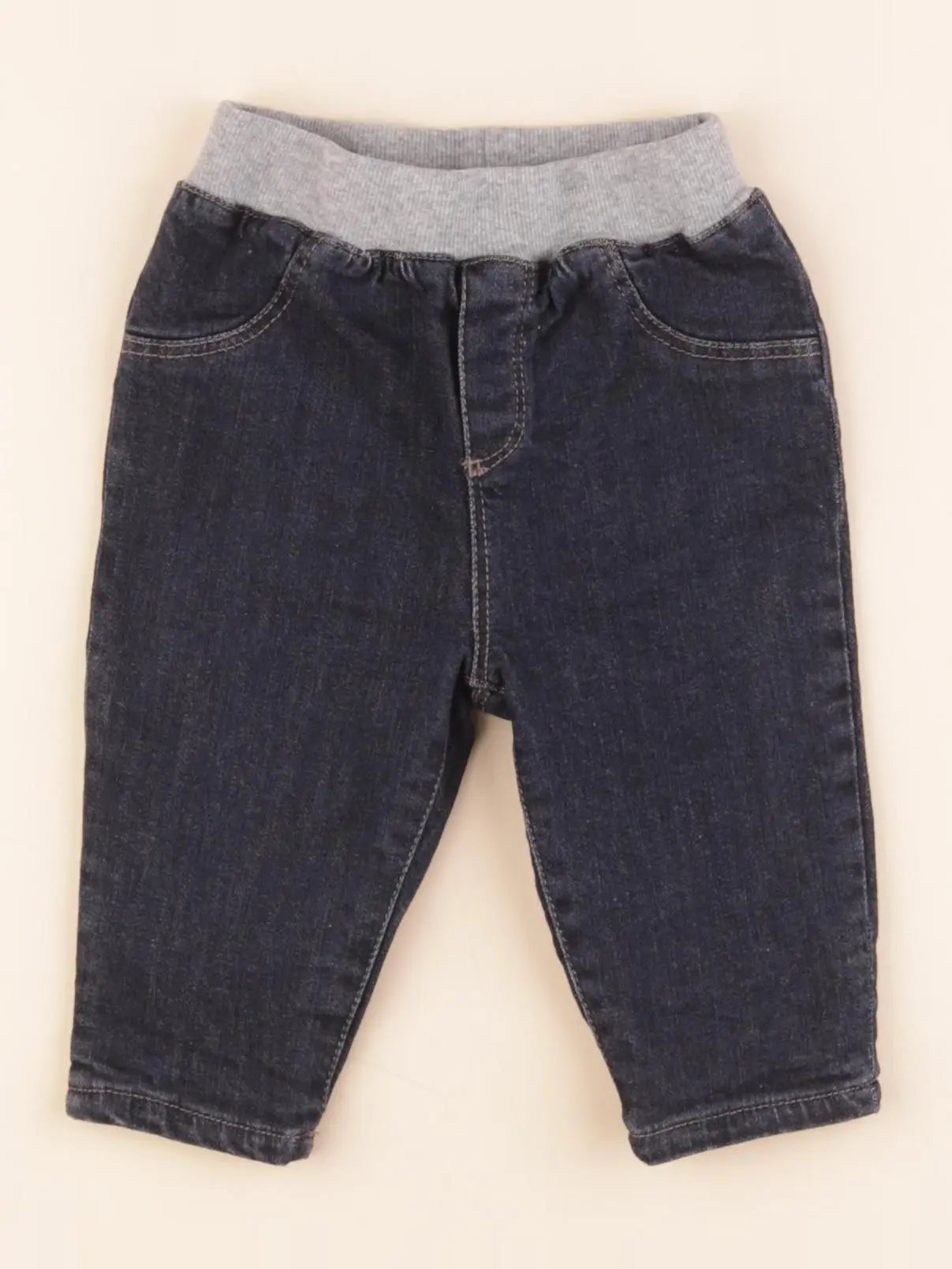 Boutchou - jean doublé bleu - 3 mois