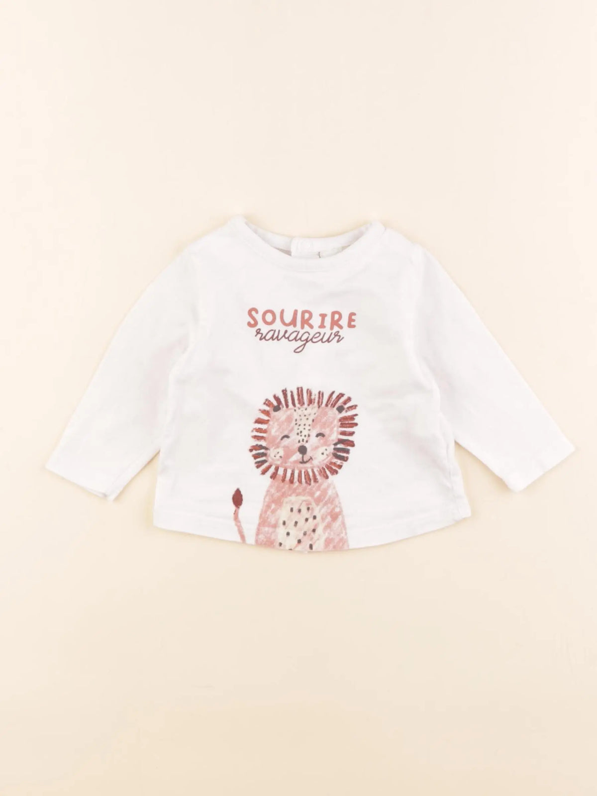 Tape à l'oeil - tee-shirt blanc - 3 mois