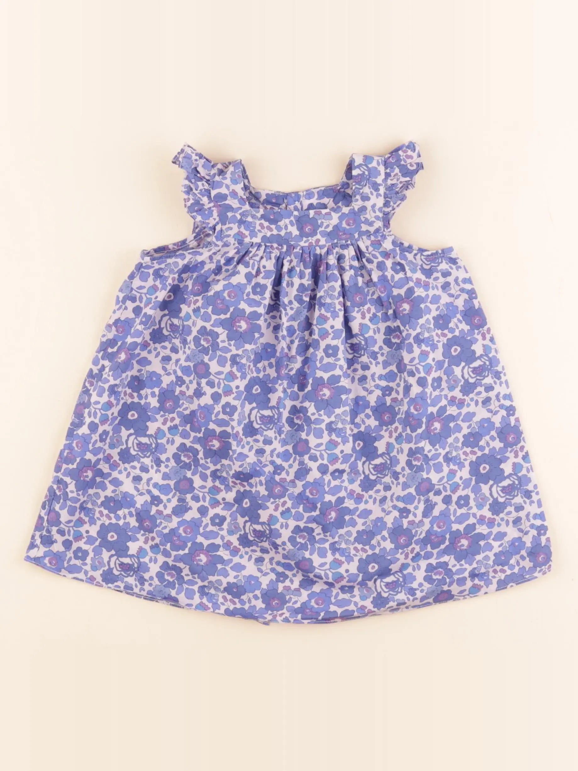 Jacadi - robe liberty violet - 6 mois